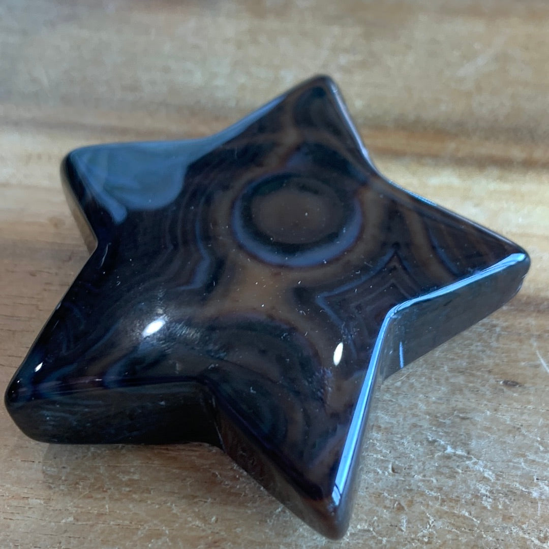 AGATE STAR WITH AMAZING PATTERNS