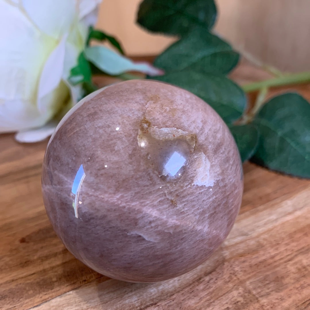 PEACH MOONSTONE SPHERES