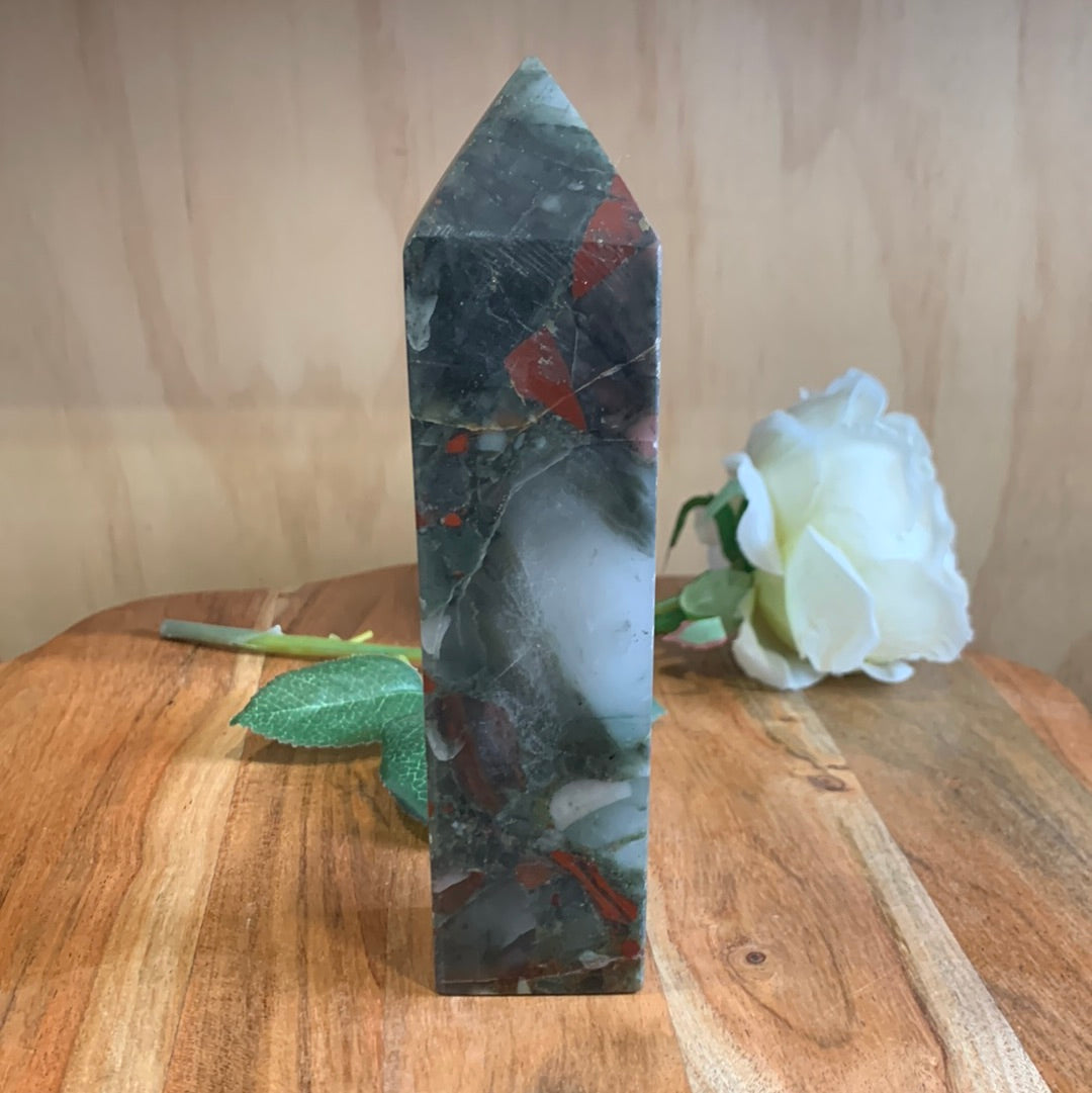 AFRICAN BLOODSTONE TOWER
