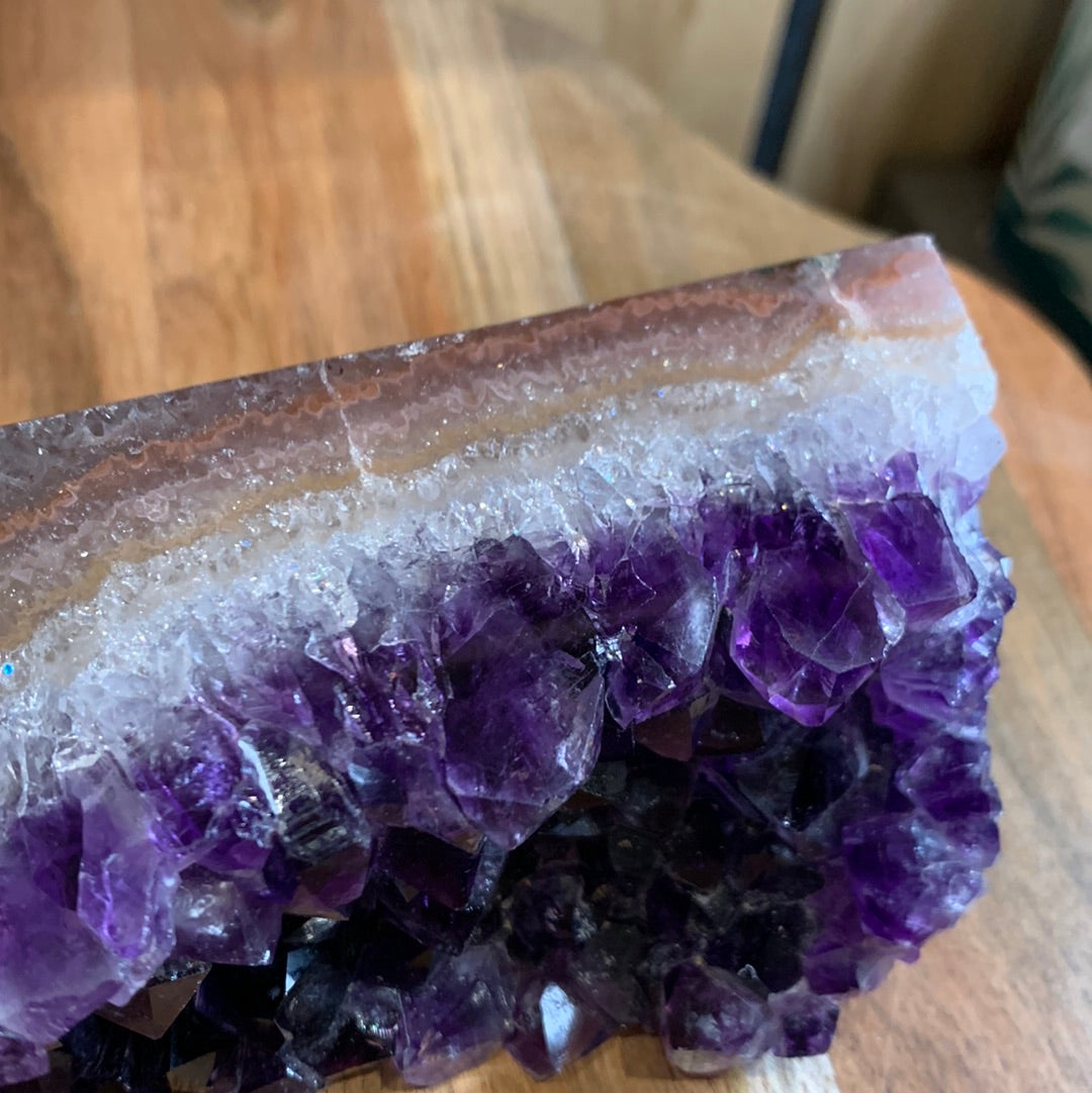 UNIQUE DARK PURPLE AMETHYST TOWER SPECIMEN
