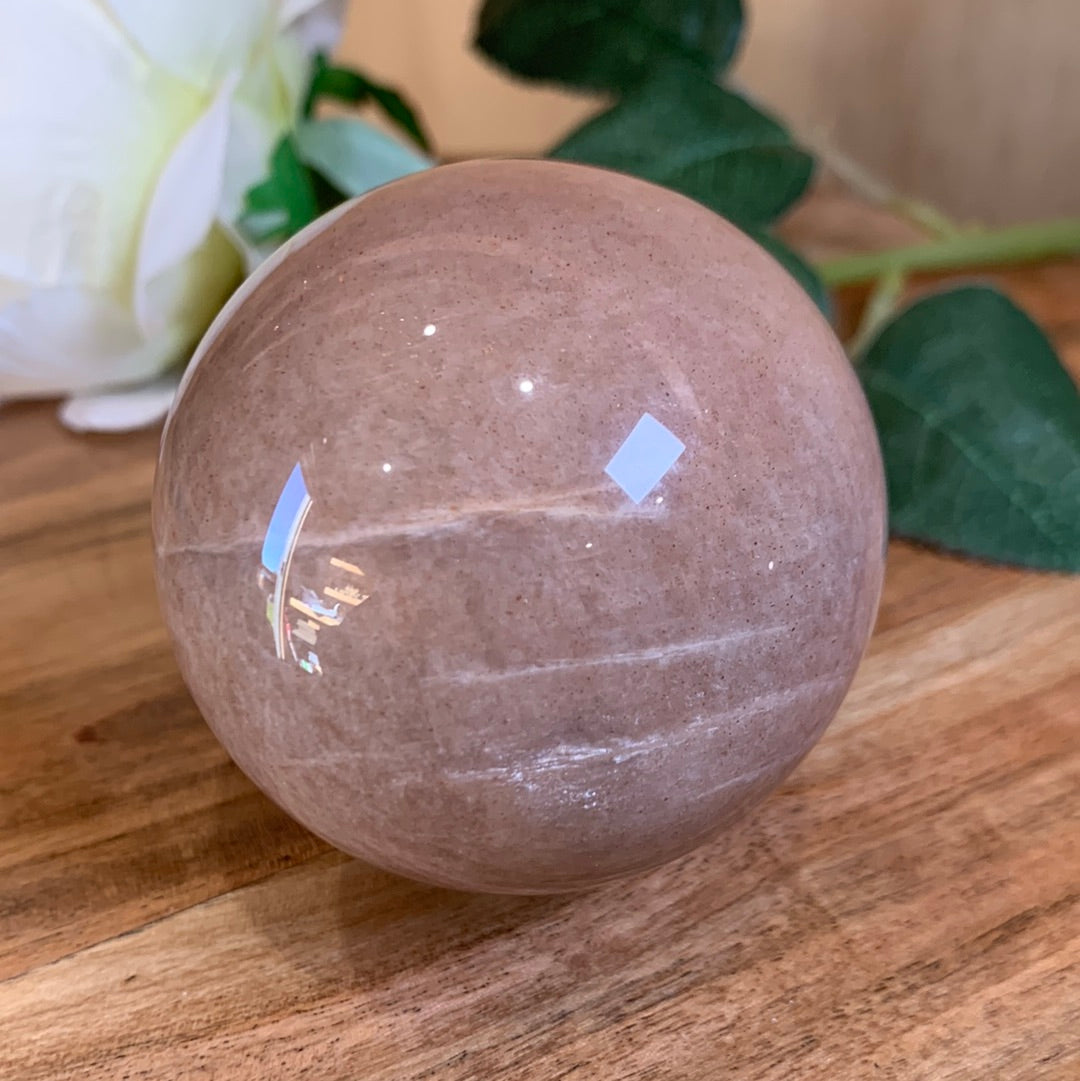 PEACH MOONSTONE SPHERES