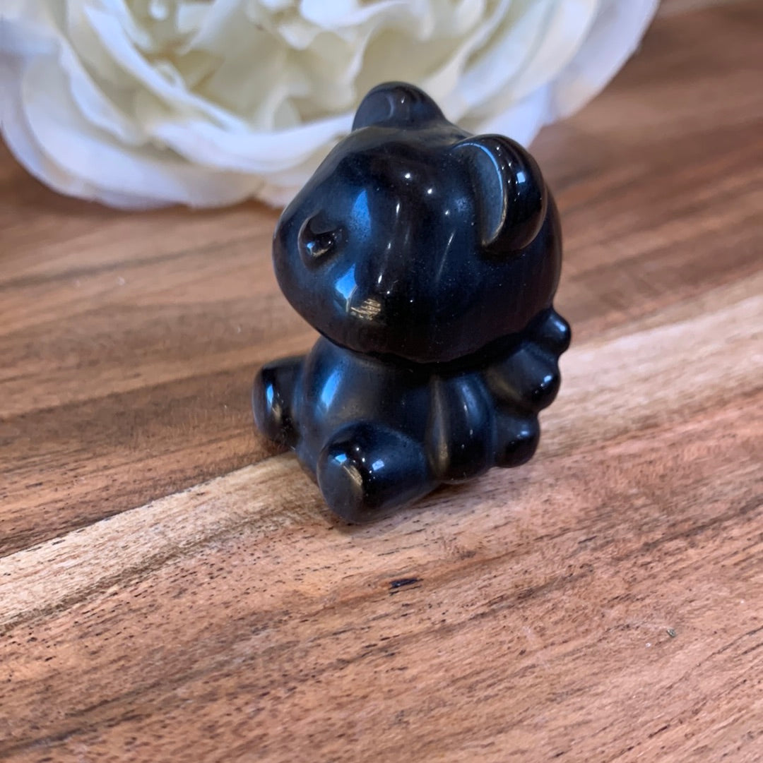 SILVER OBSIDIAN TEDDY BEARS SUPER CUTE!!!