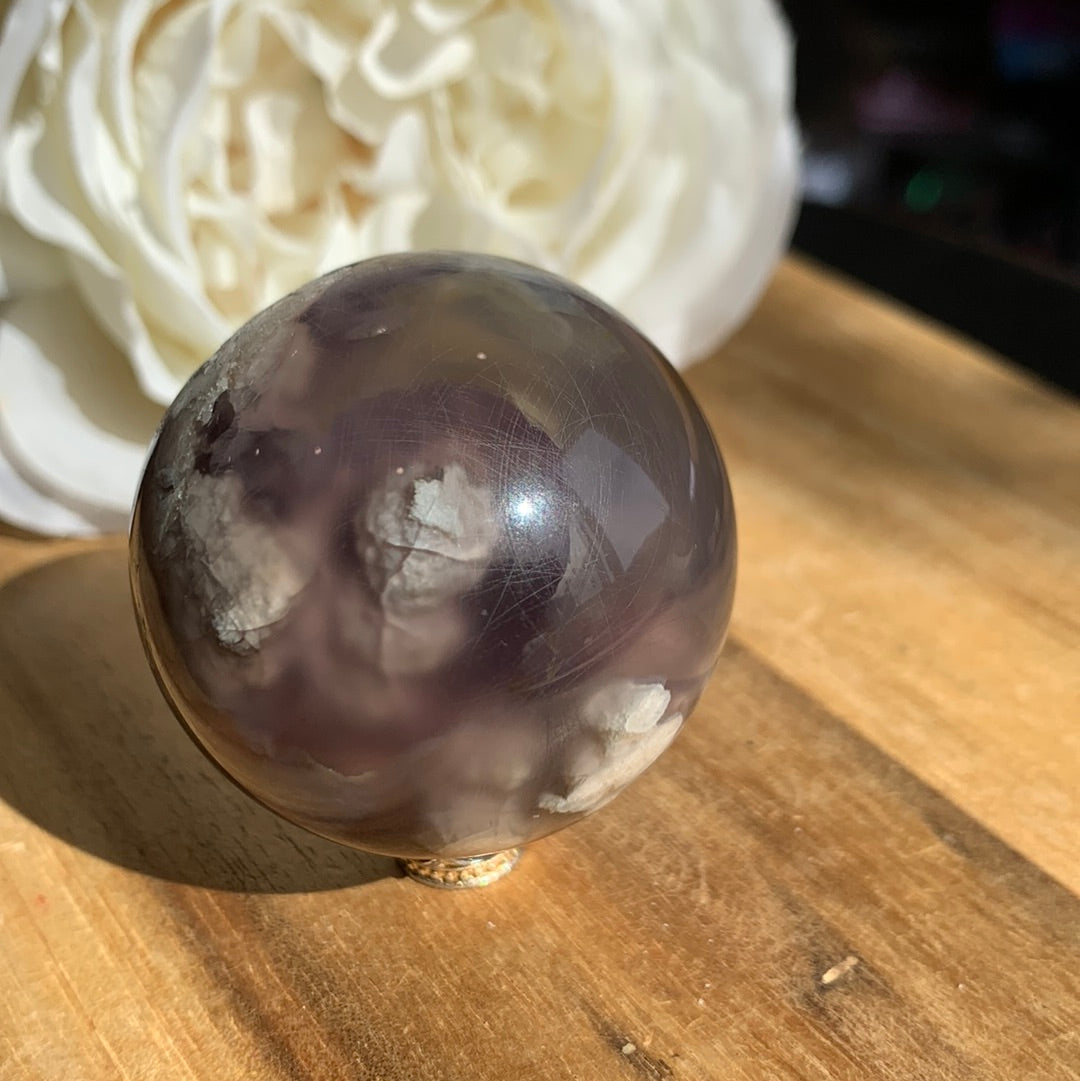 FLOWER AGATE SPHERE