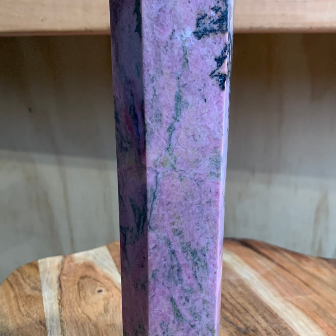 RHODONITE TOWER (A HUGE 1313GRAMS!!!)