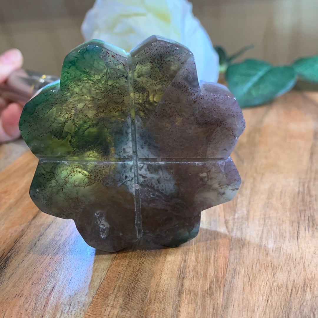 OCEAN JASPER FLOWER ON ASTROLOGY STAND