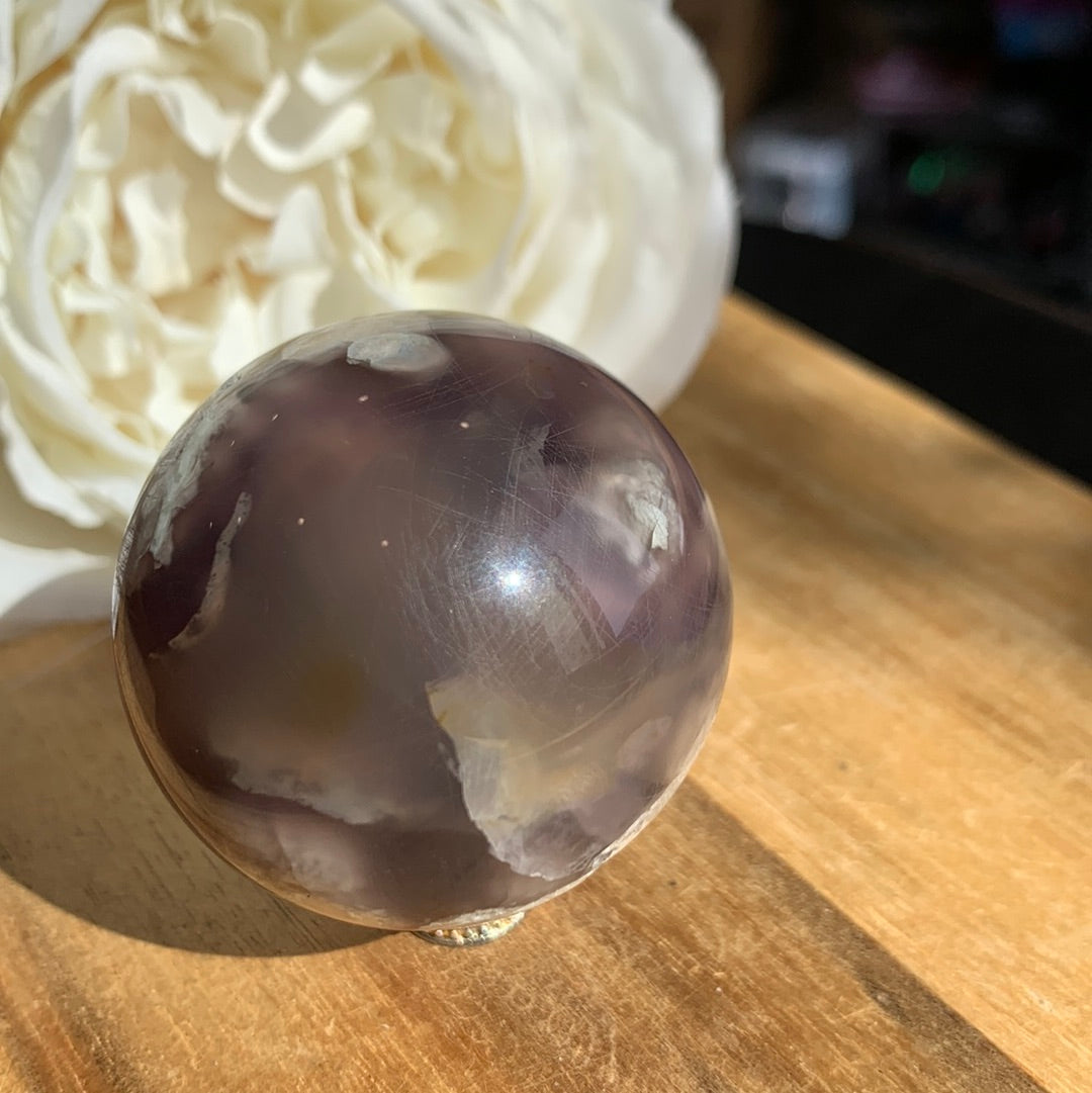 FLOWER AGATE SPHERE