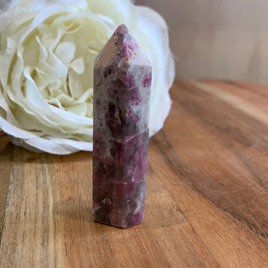 PLUM BLOSSOM TOURMALINE POINTS
