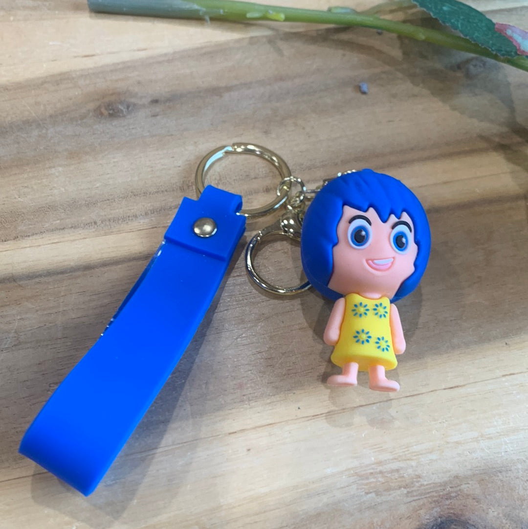 POPULAR CHARACTER KEYRINGS WITH WRISTLET ATTACHED