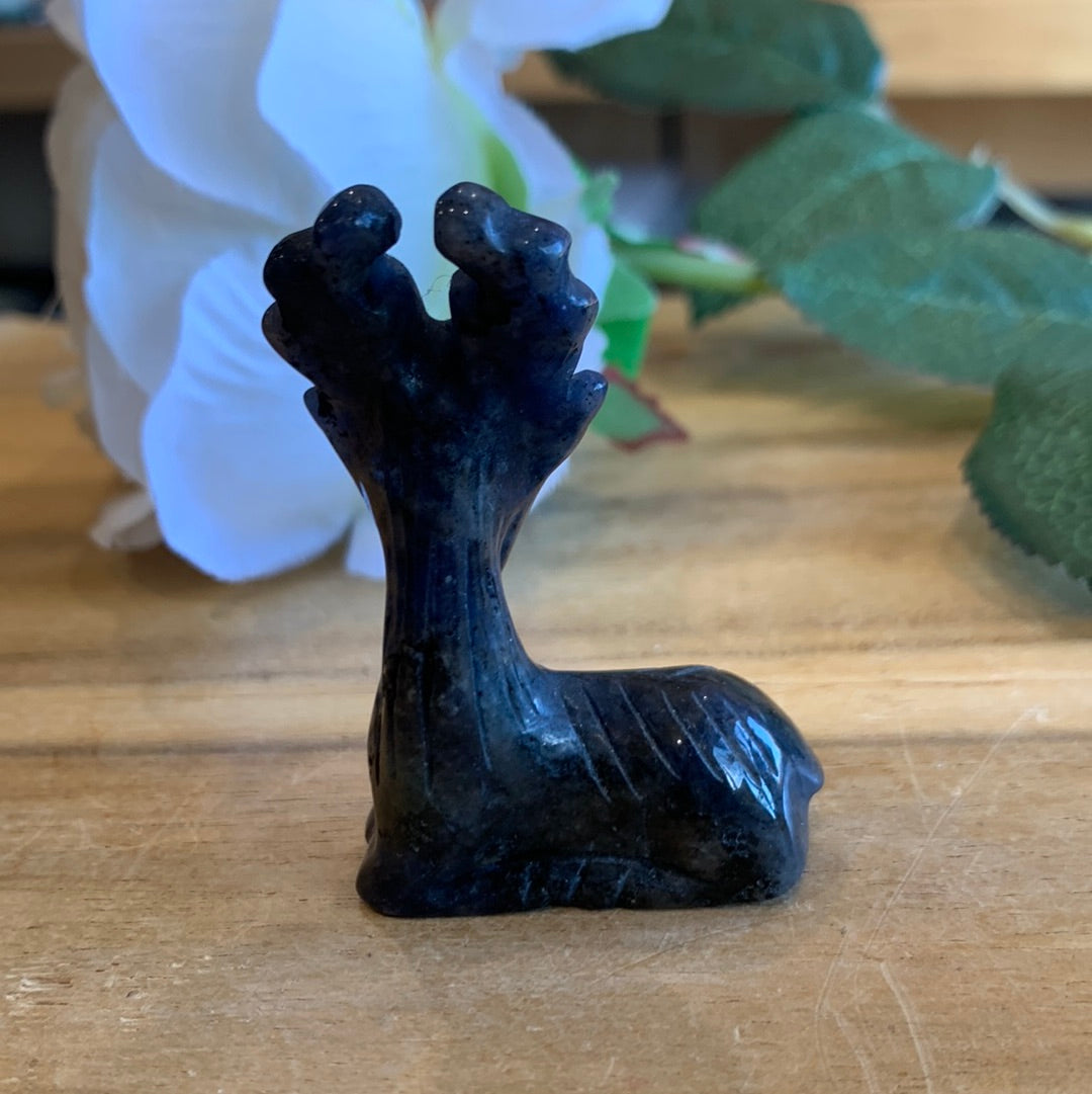 CRYSTAL DEERS, KIWI JASPER (ALSO KNOWN AS KIWI STONE) & LAPIS LAZULI