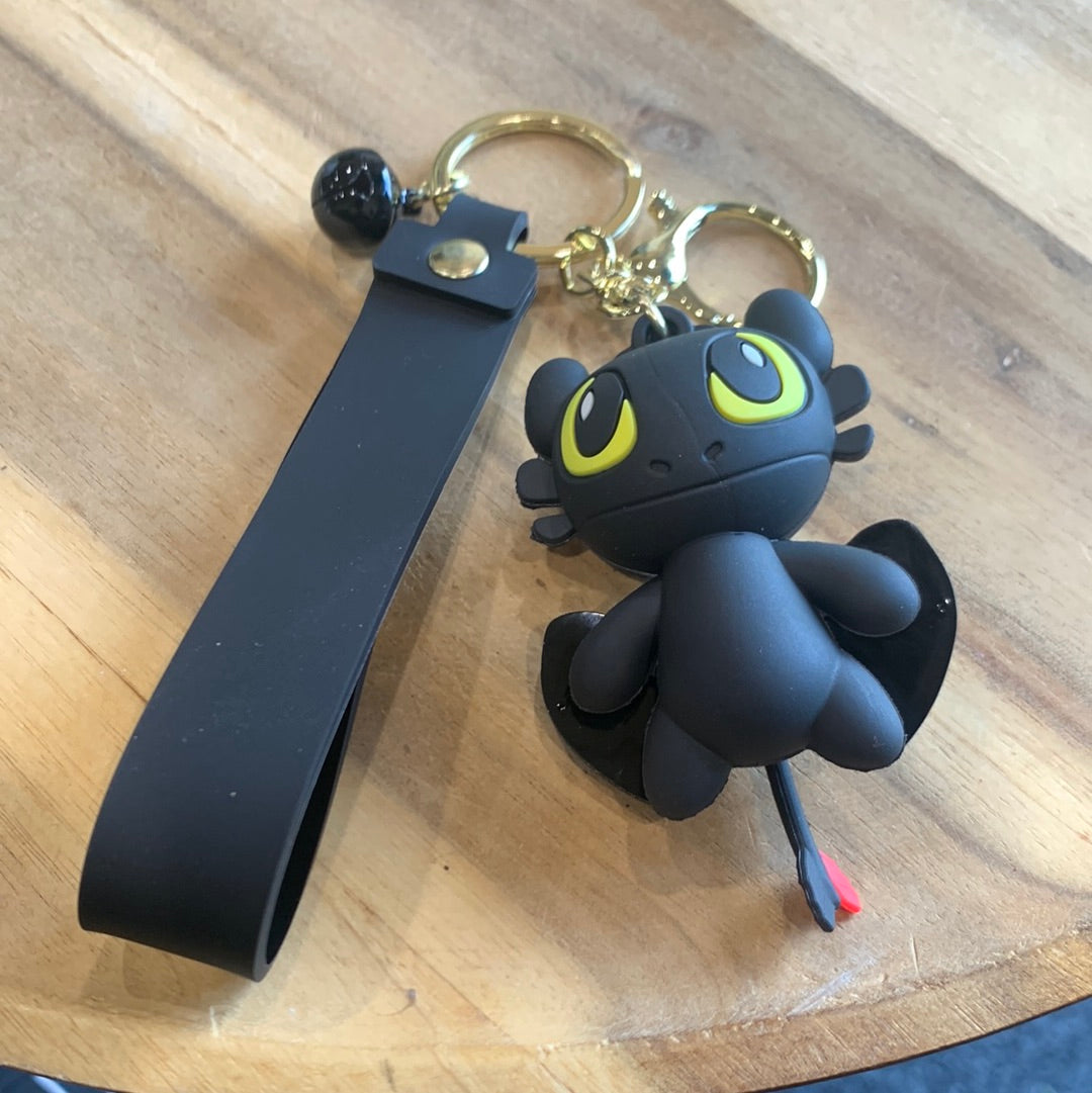POPULAR CHARACTER KEYRINGS WITH WRISTLET ATTACHED