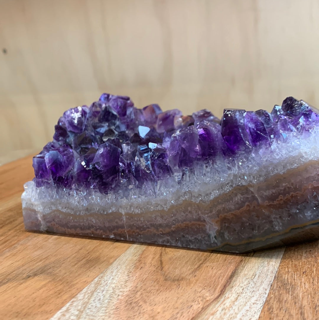 UNIQUE DARK PURPLE AMETHYST TOWER SPECIMEN
