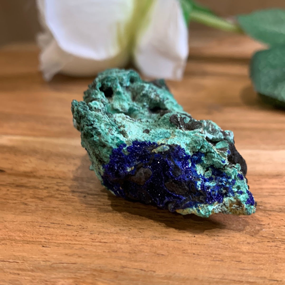 AZURITE AND MALACHITE CLUSTER