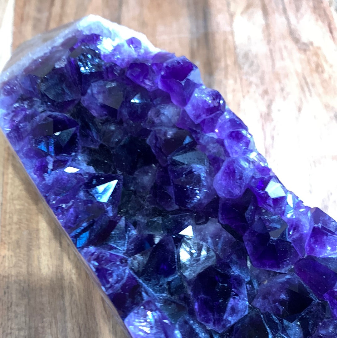 UNIQUE DARK PURPLE AMETHYST TOWER SPECIMEN
