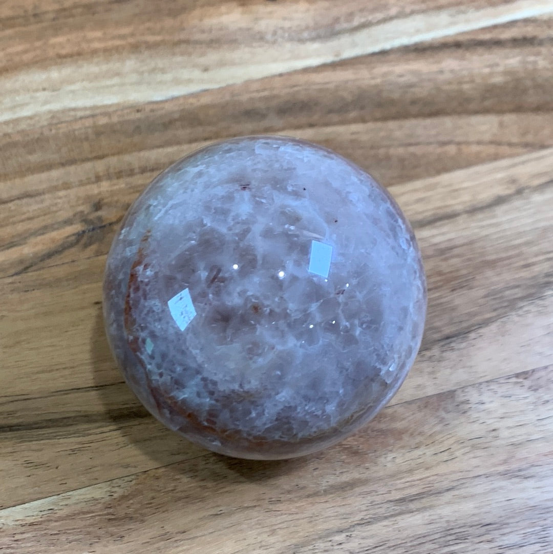 AMETHYST WITH MEXICAN AGATE SPHERE