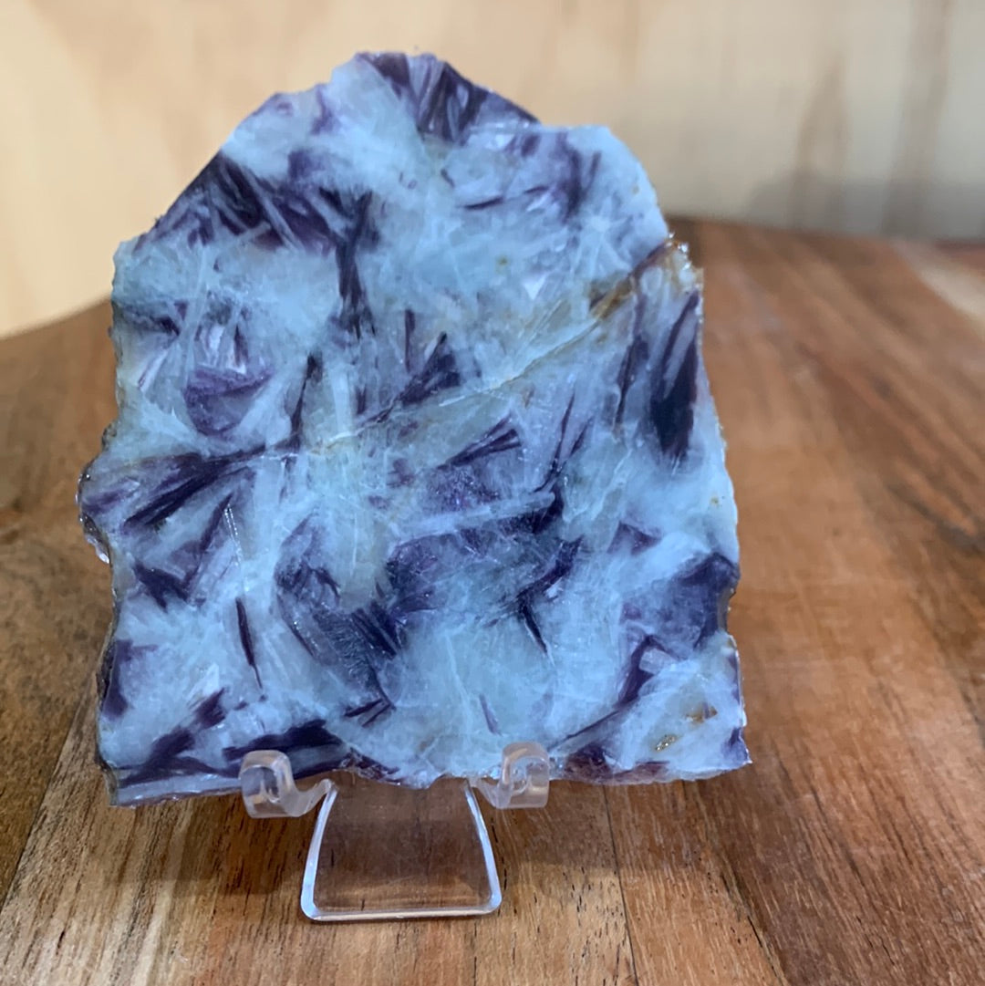 PURPLE MICA SLAB WITH STAND