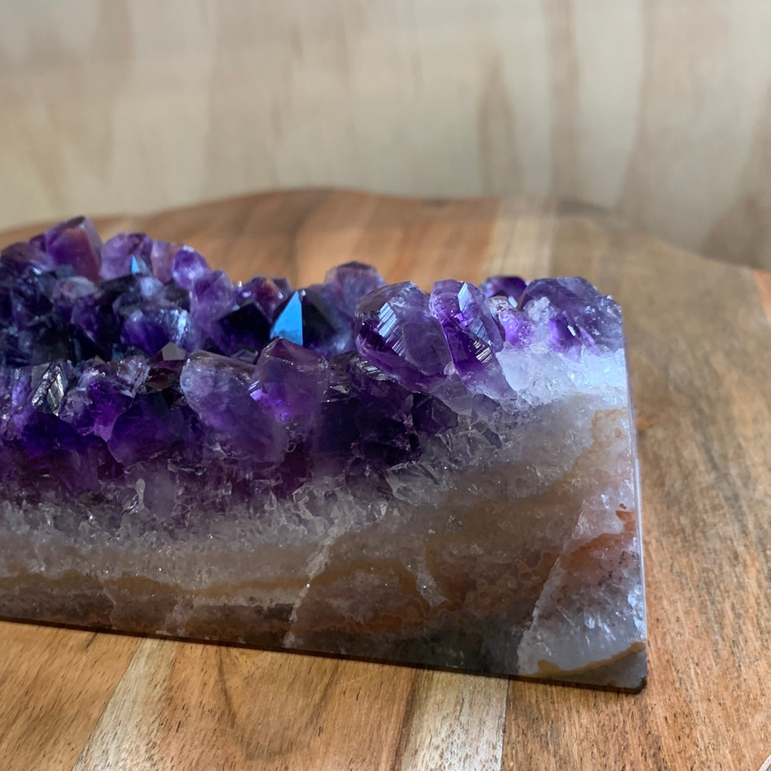 UNIQUE DARK PURPLE AMETHYST TOWER SPECIMEN