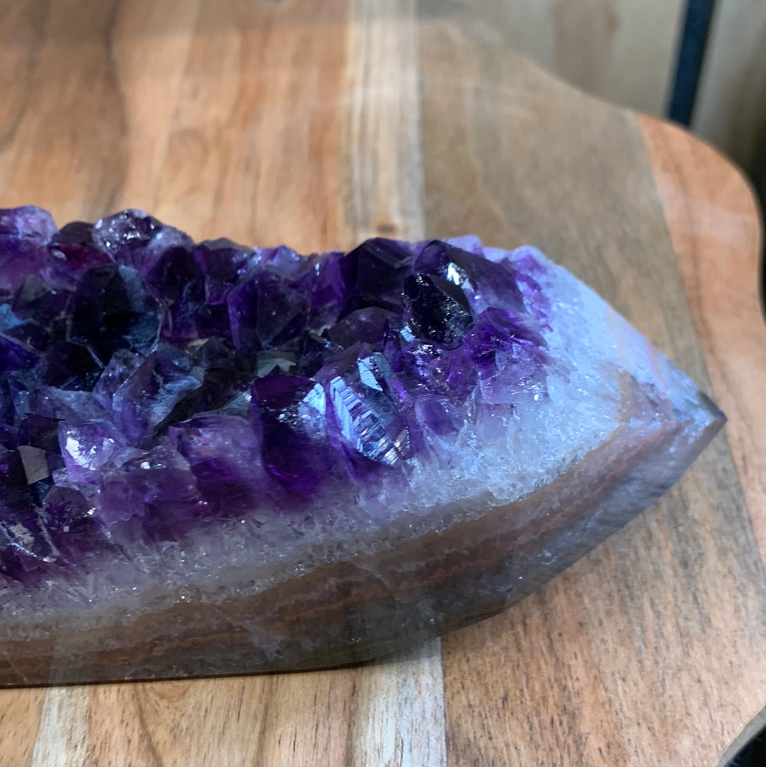 UNIQUE DARK PURPLE AMETHYST TOWER SPECIMEN