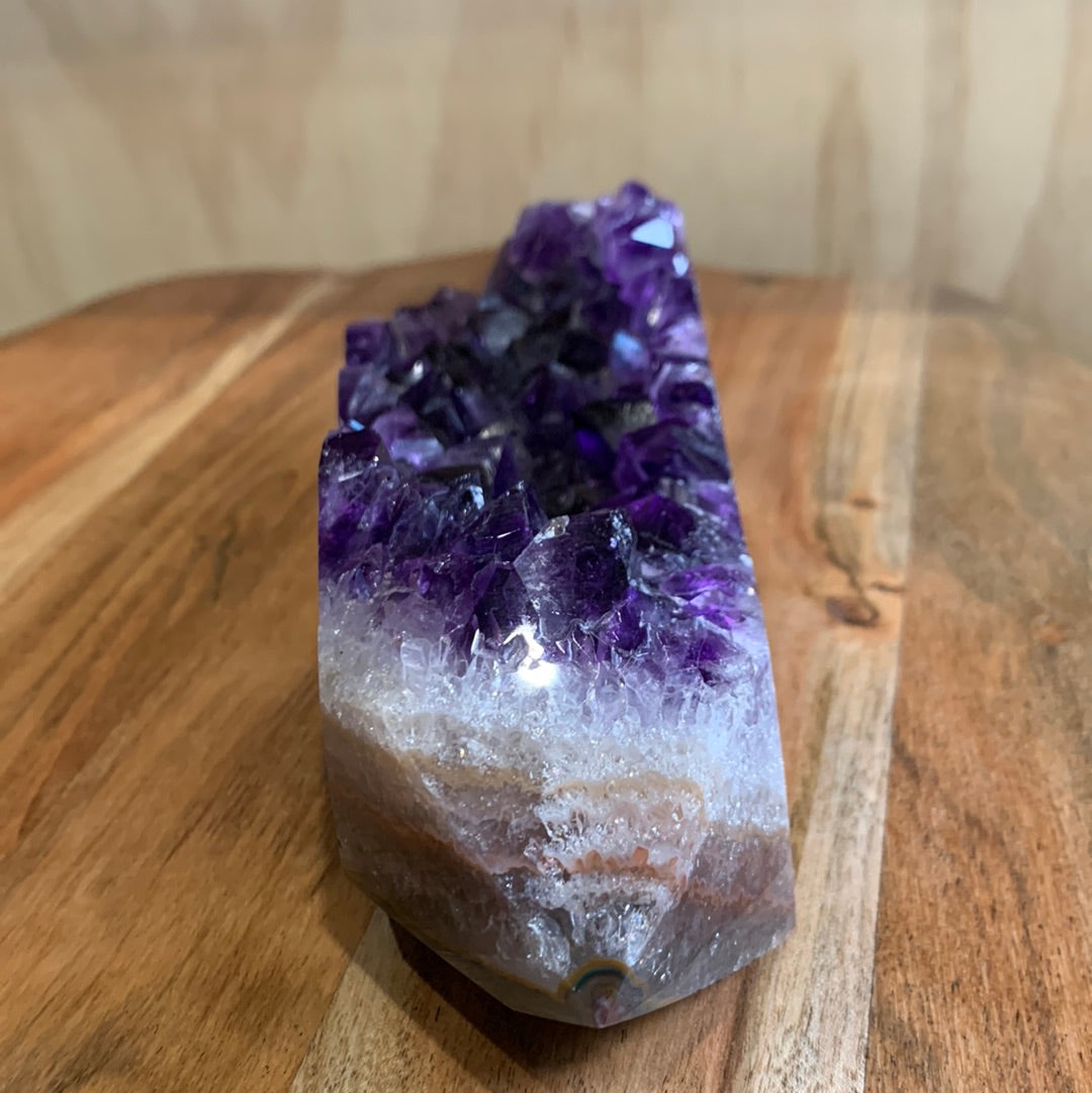 UNIQUE DARK PURPLE AMETHYST TOWER SPECIMEN