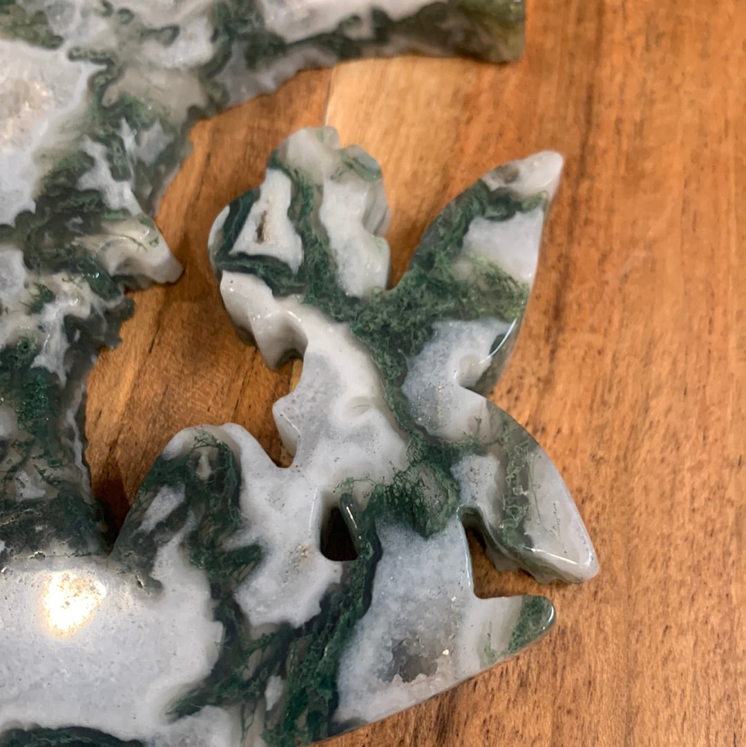 AGATE MOSS FAIRY IN THE MOON
