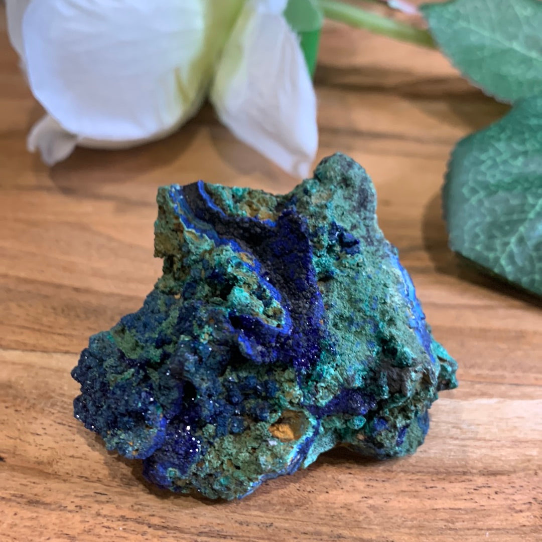 AZURITE AND MALACHITE CLUSTER
