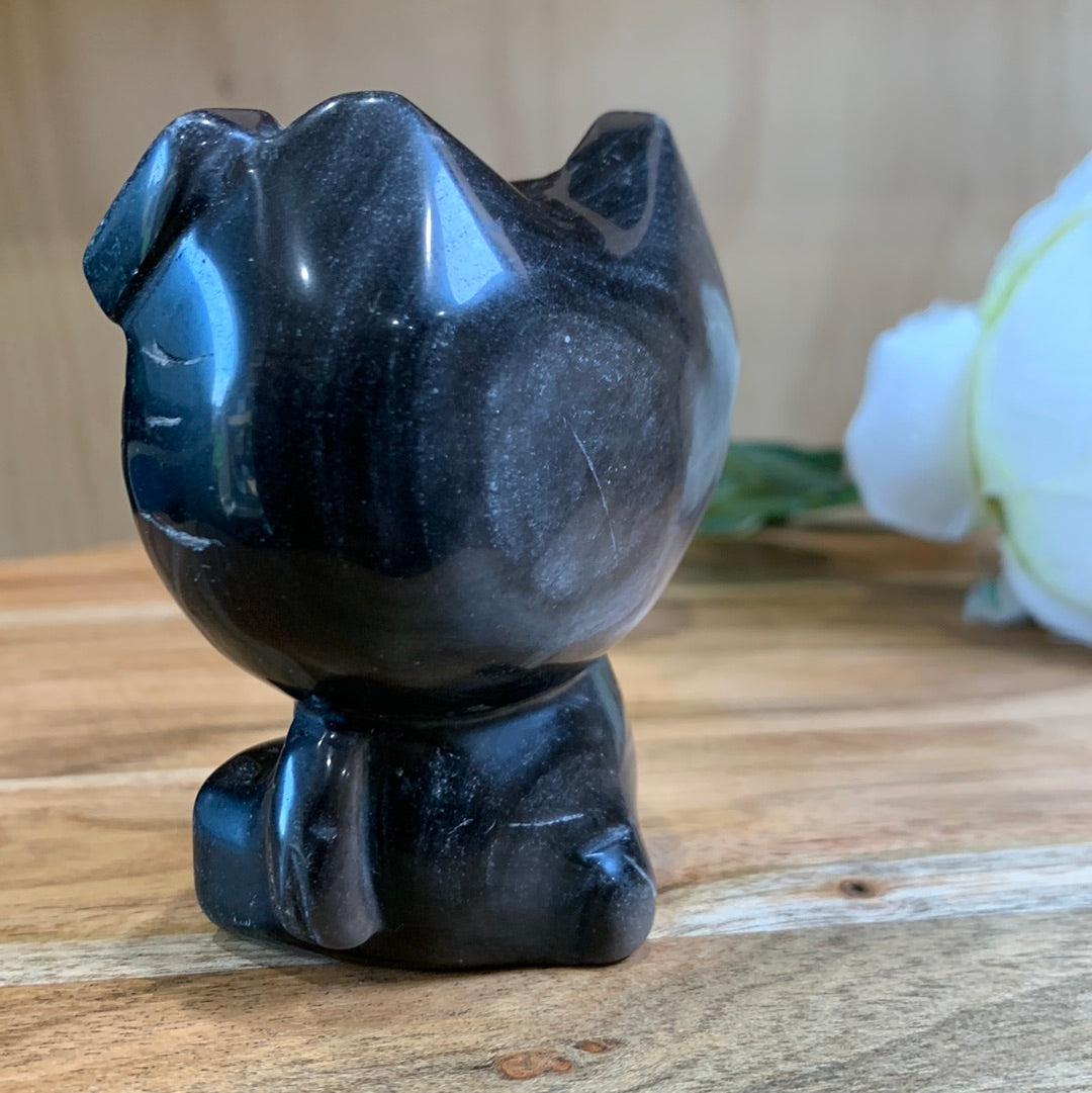 SILVER OBSIDIAN HELLO KITTY (LARGE)