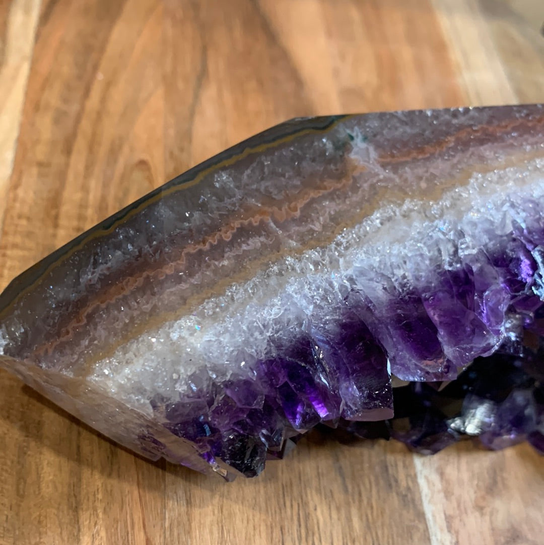 UNIQUE DARK PURPLE AMETHYST TOWER SPECIMEN