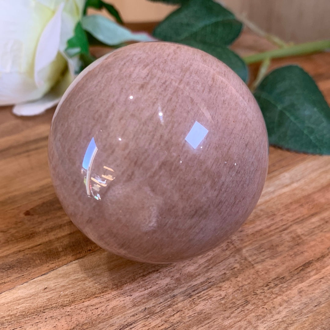 PEACH MOONSTONE SPHERES