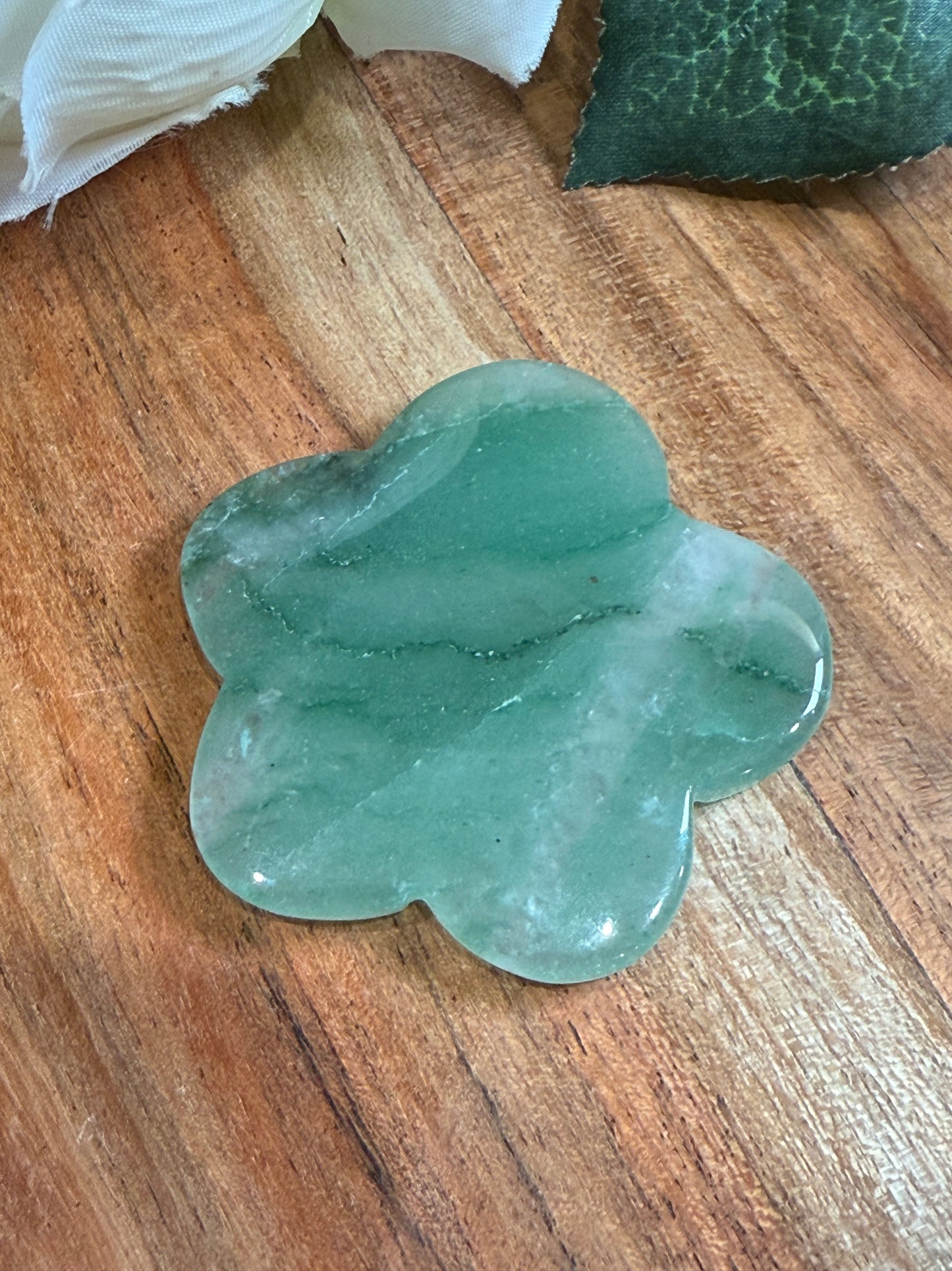 GREEN STRAWBERRY QUARTZ FLOWER