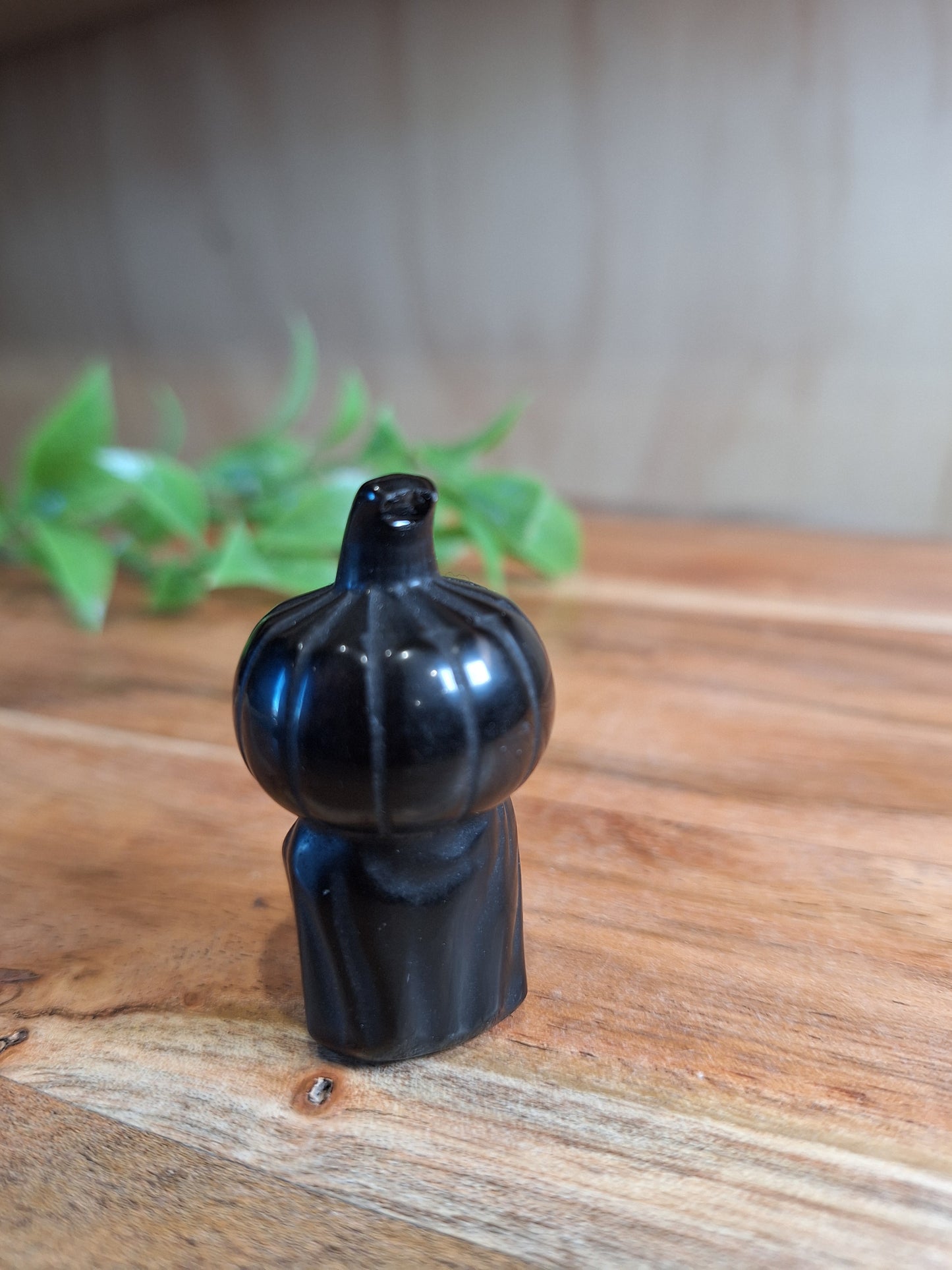 BLACK OBSIDIAN DARTH VADAR PUMPKIN HEAD
