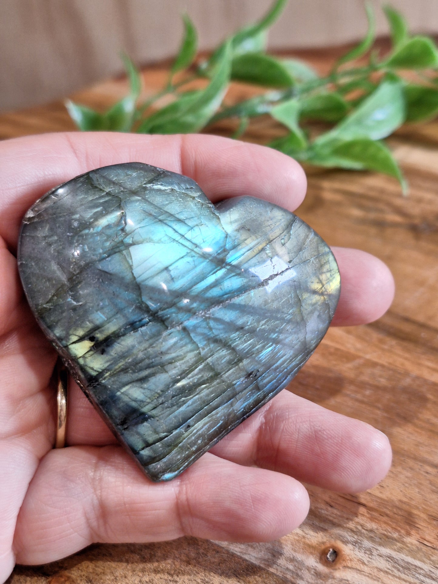 LABRADORITE HEART