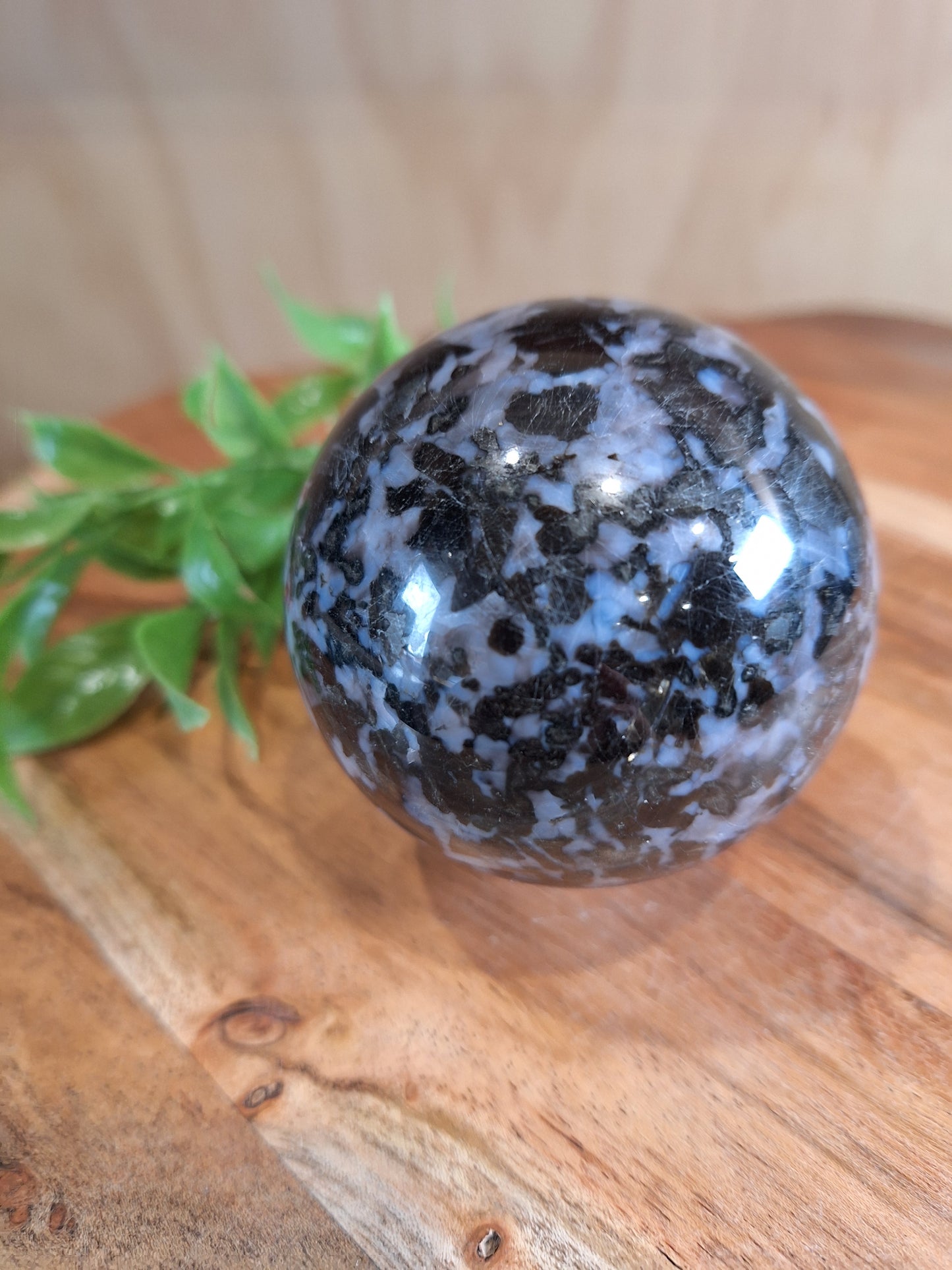 INDIGO GABBRO (MYSTIC MERLINITE) SPHERE