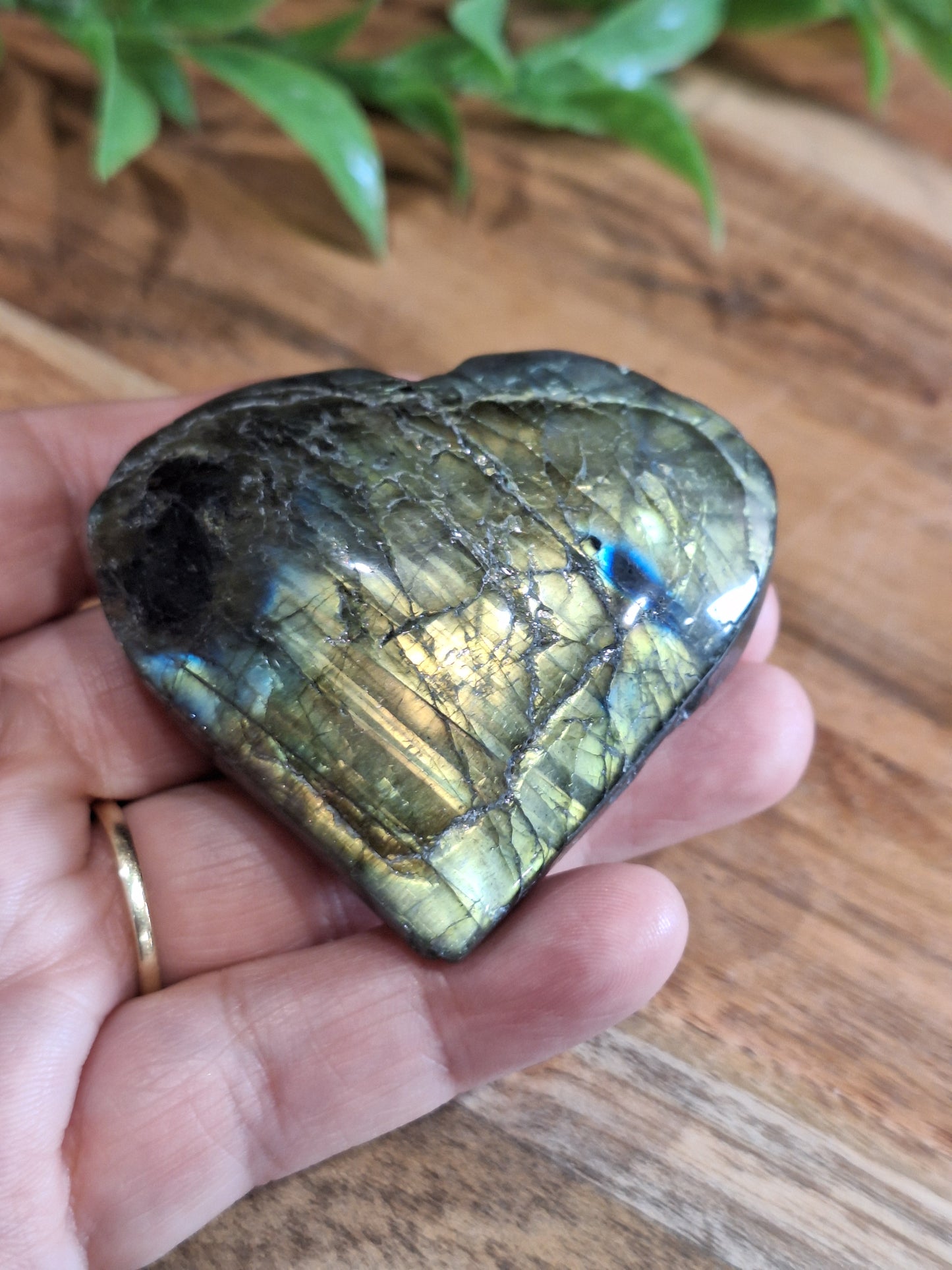 LABRADORITE HEART