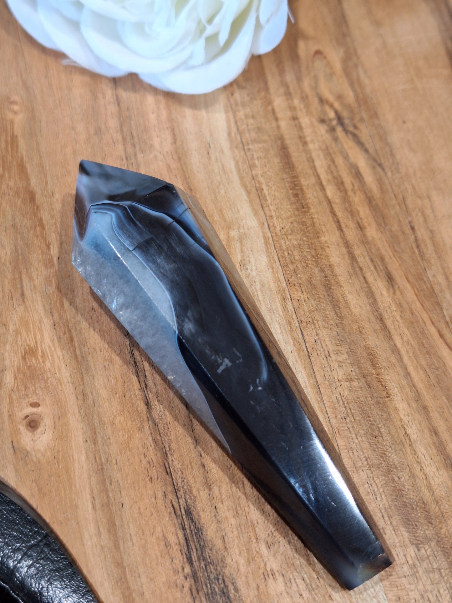 BLACK AGATE WANDS