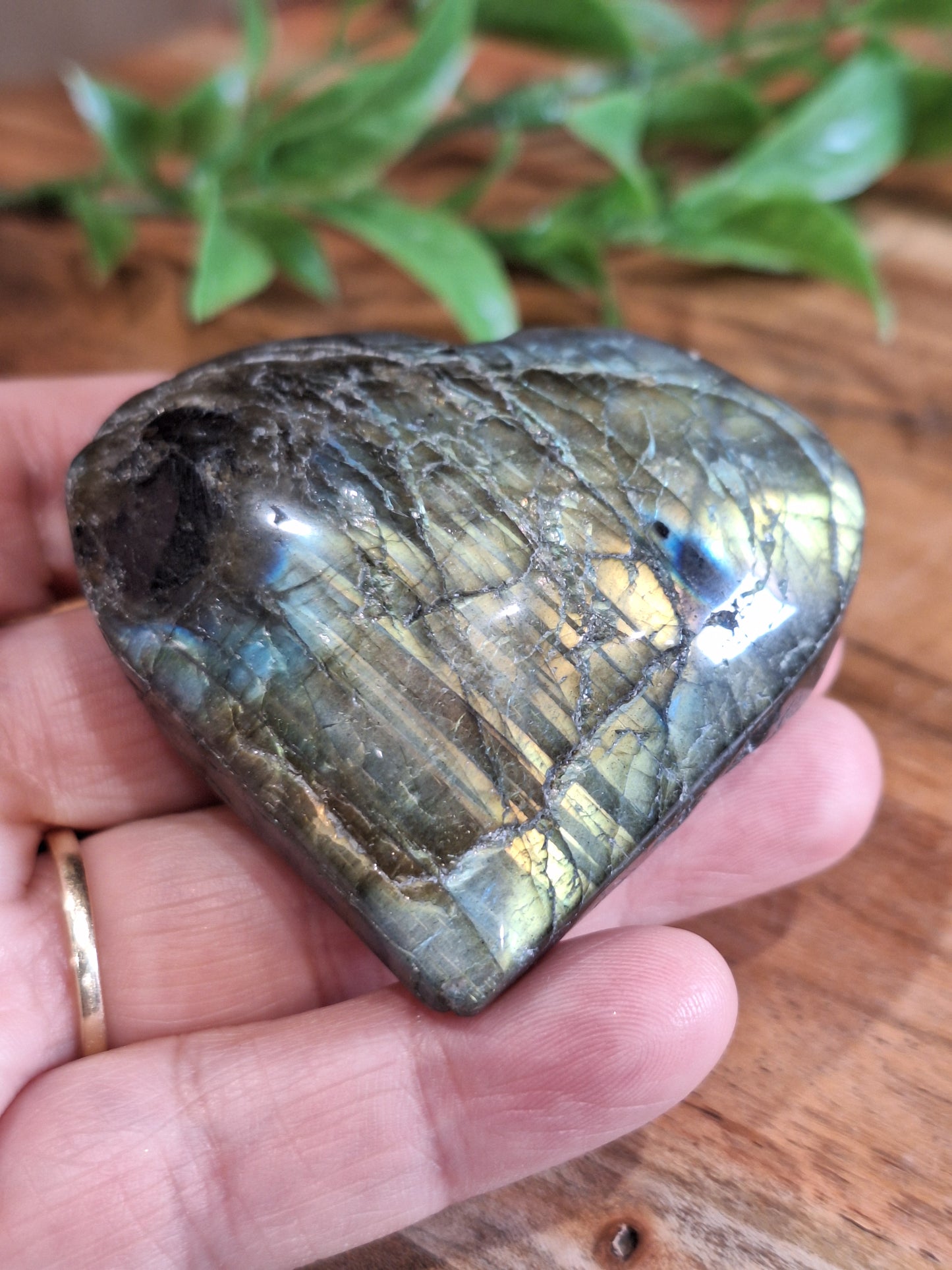 LABRADORITE HEART