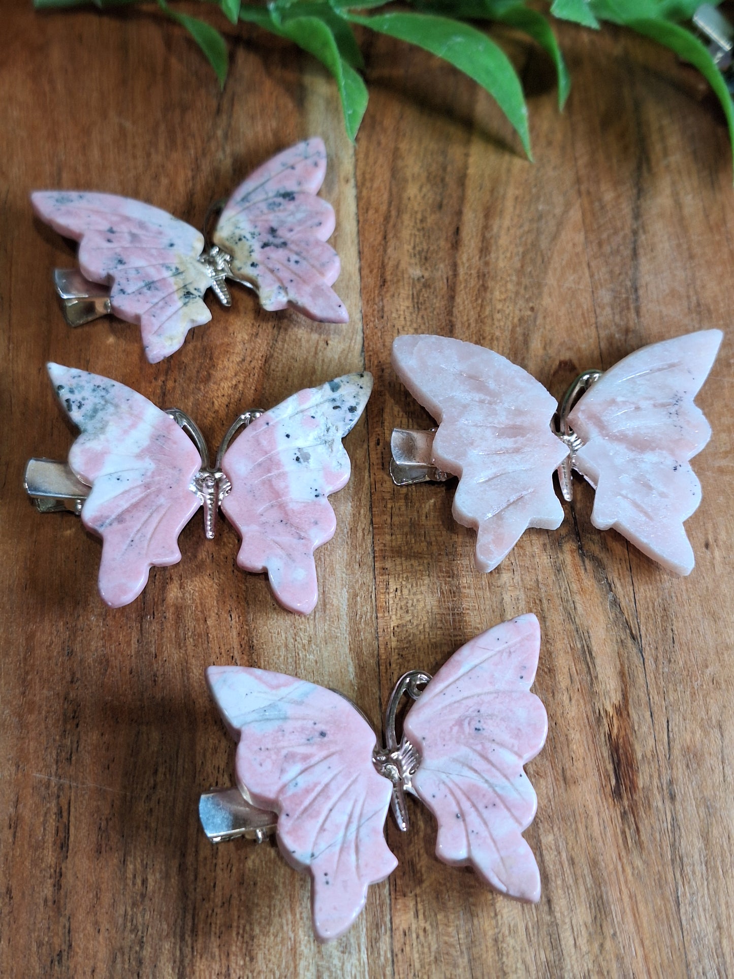 CRYSTAL BUTTERFLY HAIR CLIPS
