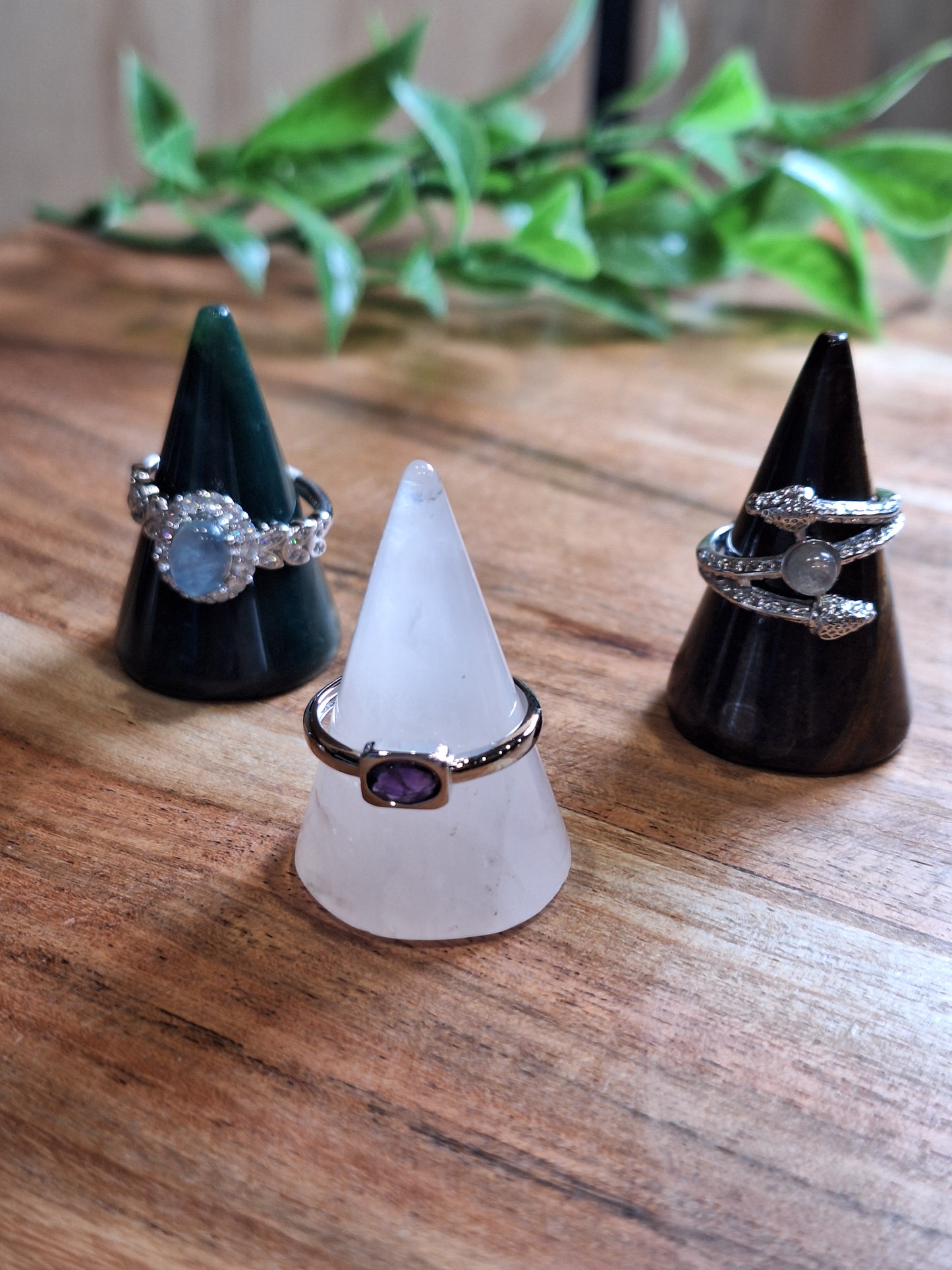 CRYSTAL RING HOLDERS