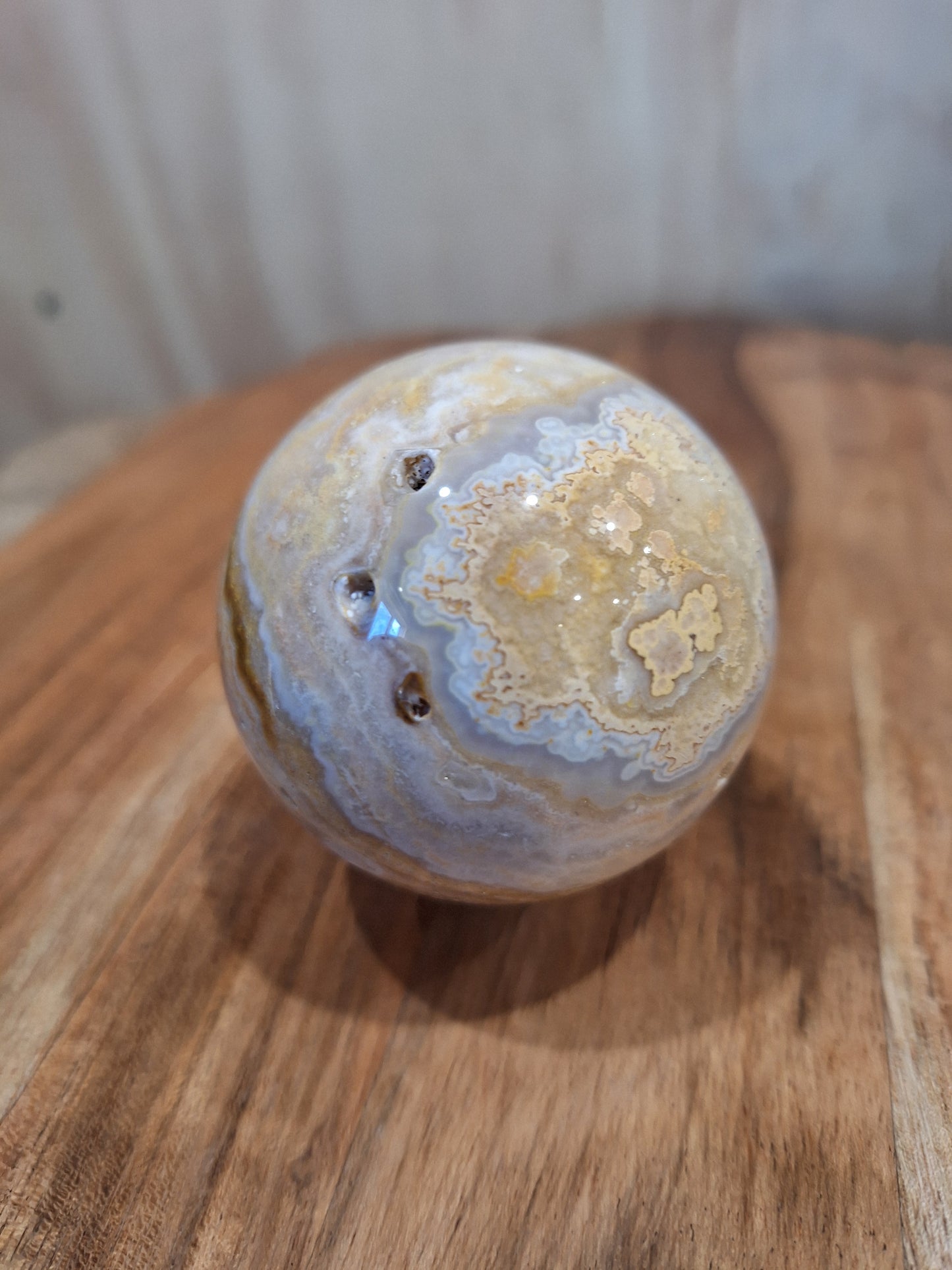 AUSTRALIAN CRAZY LACE AGATE SPHERE
