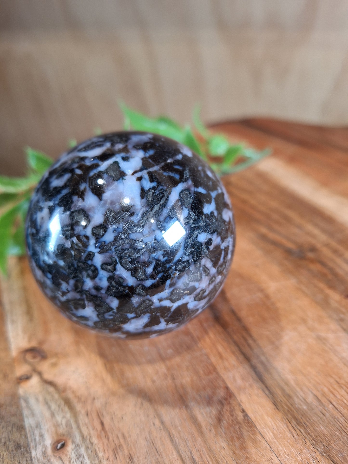 INDIGO GABBRO (MYSTIC MERLINITE) SPHERE
