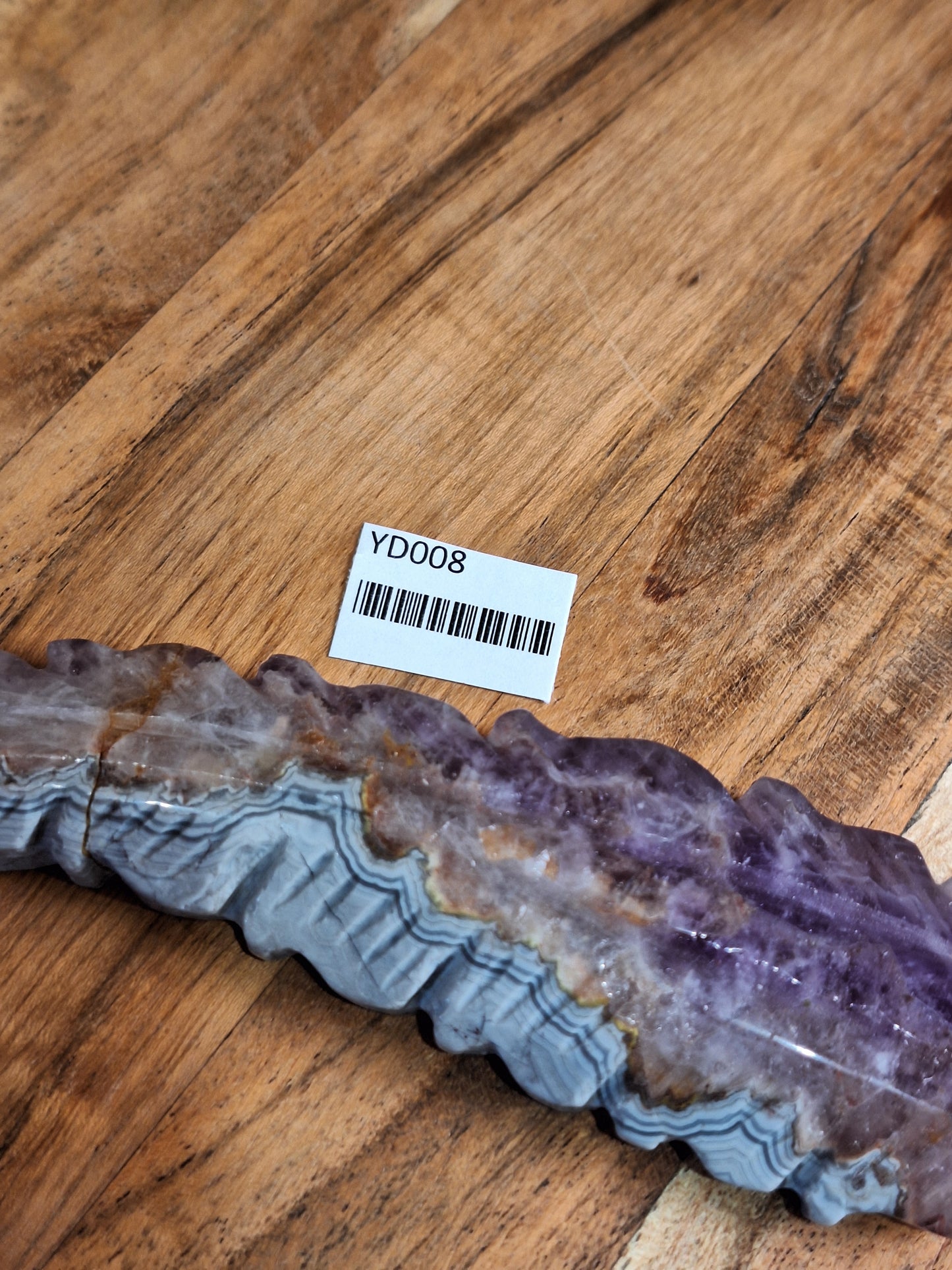 AMETHYST WITH MEXICAN AGATE FEATHERS