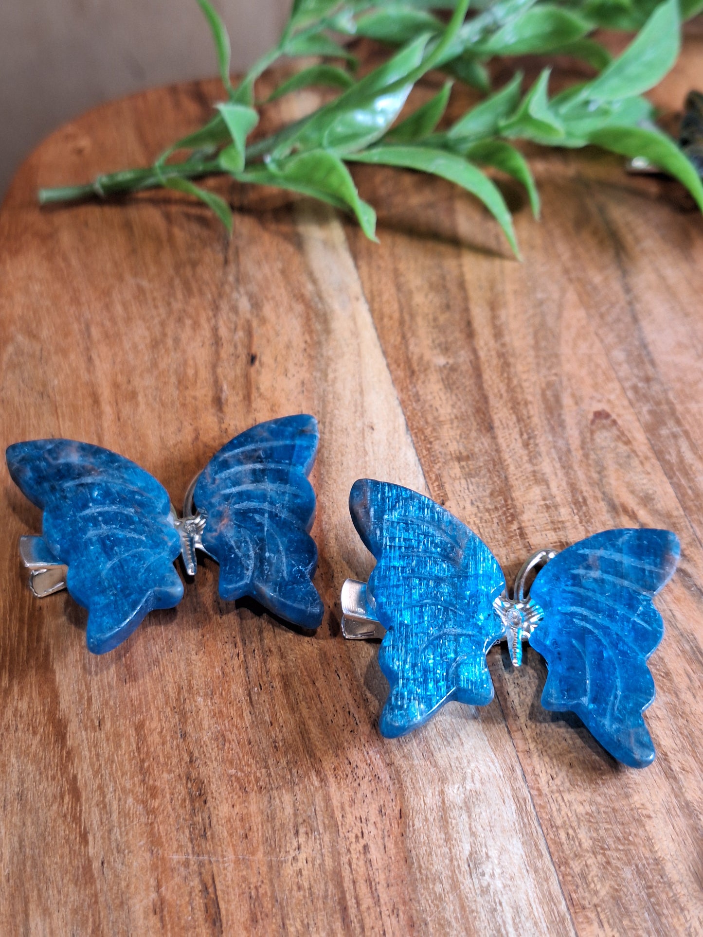 CRYSTAL BUTTERFLY HAIR CLIPS