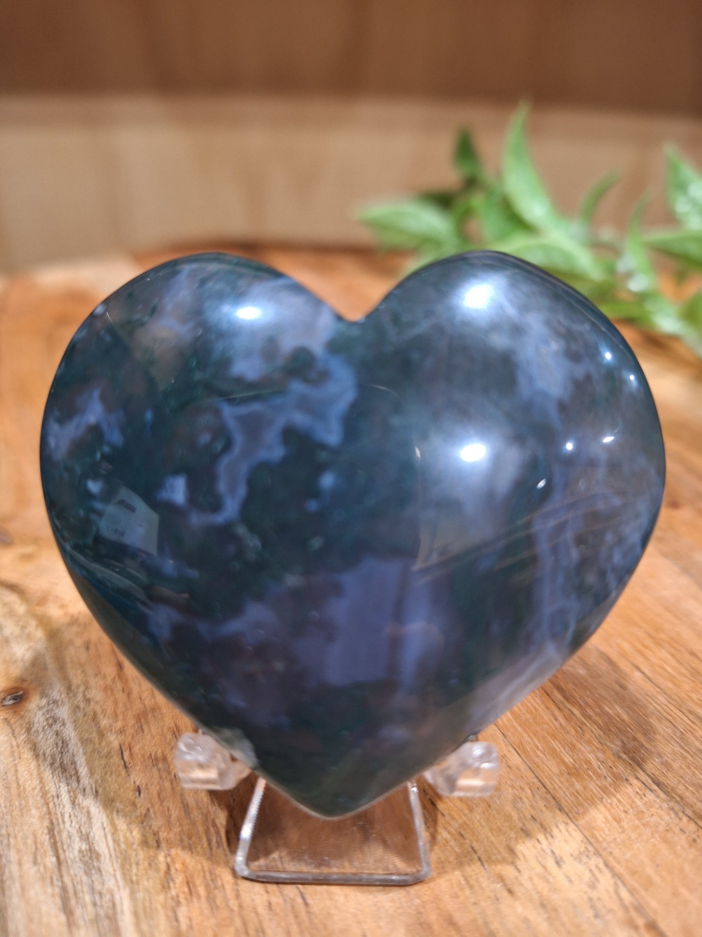 MOSS AGATE HEARTS