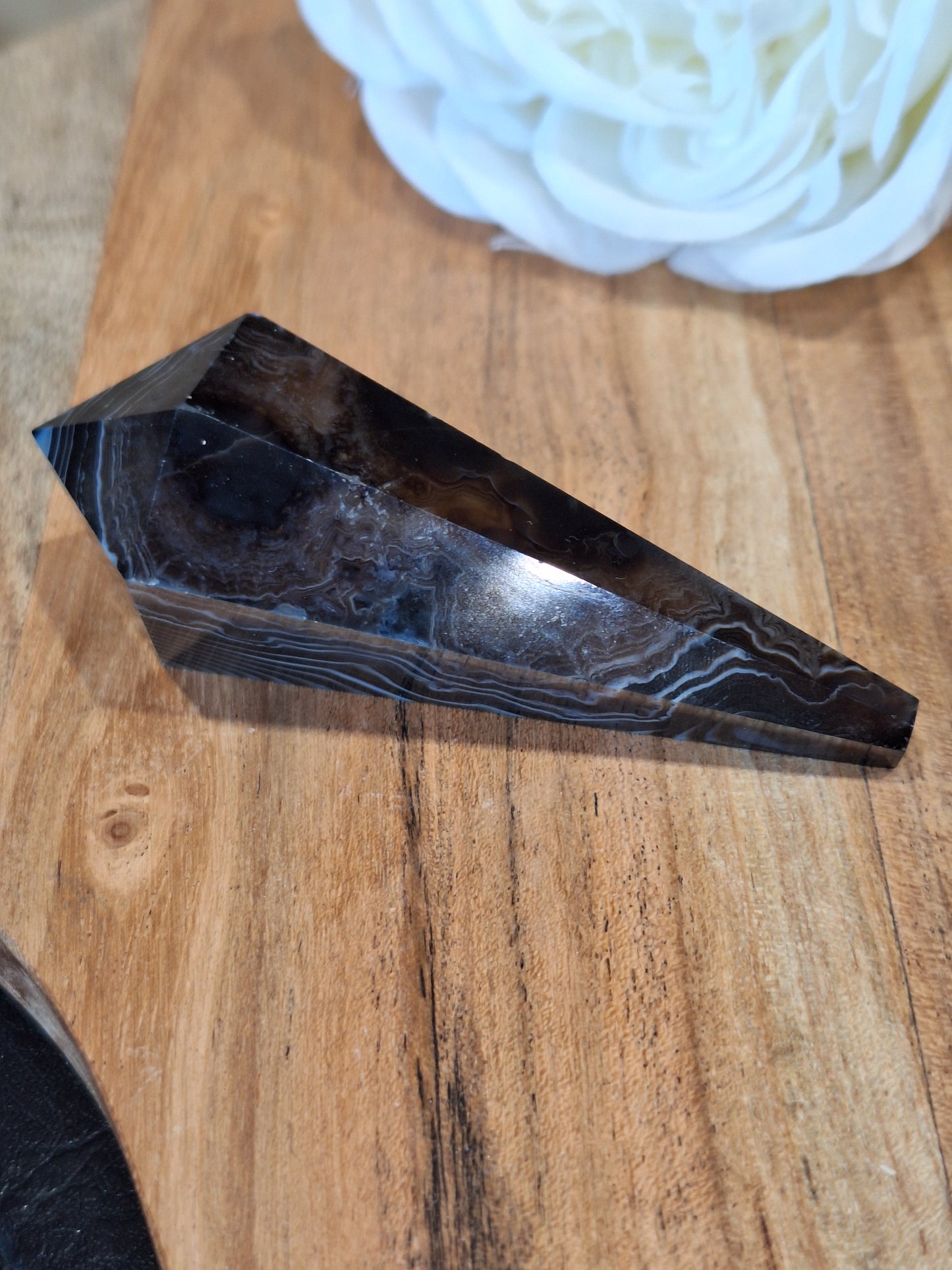 BLACK AGATE WANDS