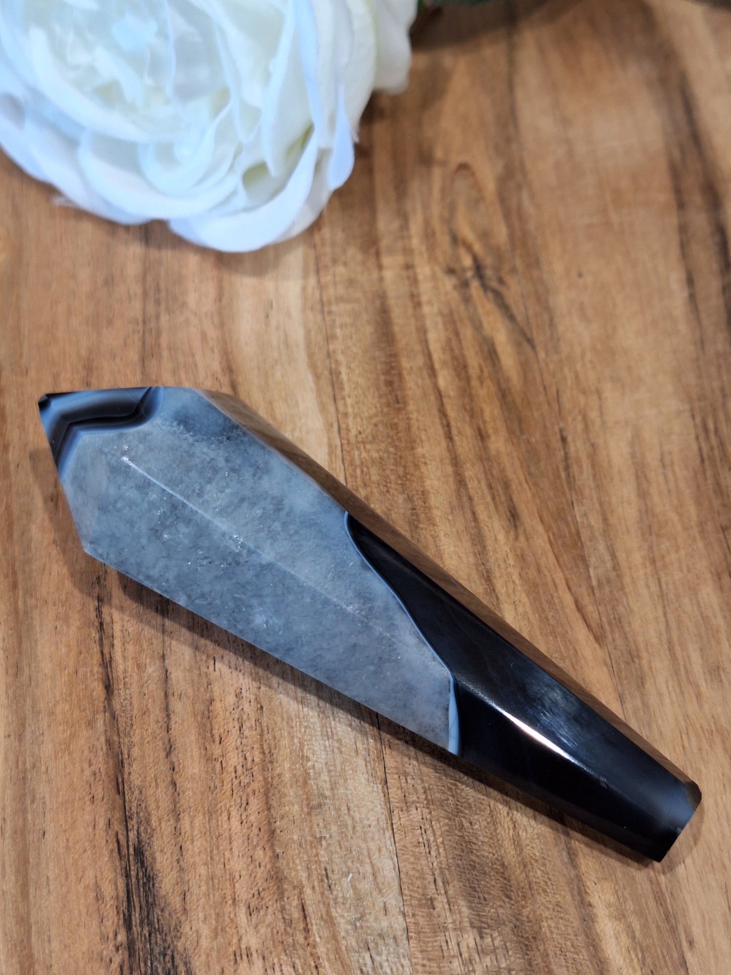 BLACK AGATE WANDS