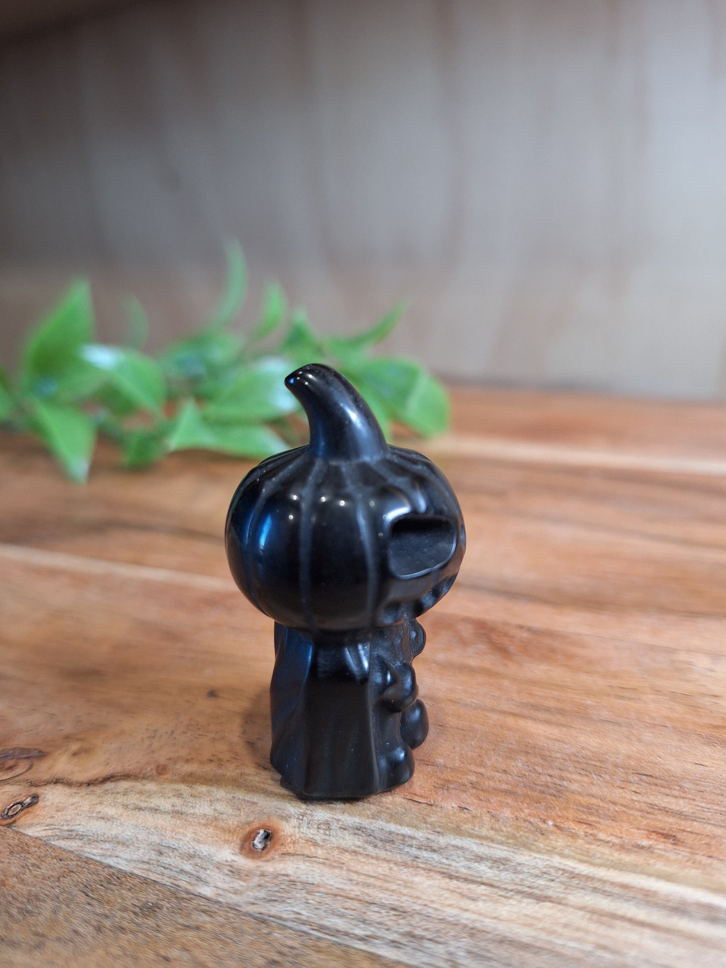 BLACK OBSIDIAN DARTH VADAR PUMPKIN HEAD