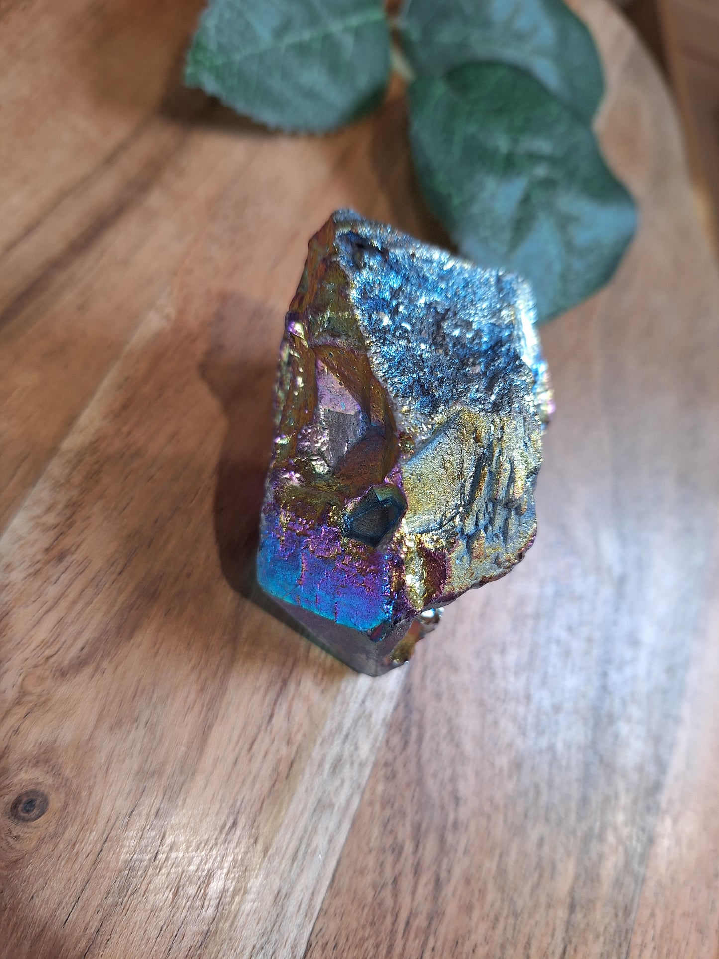 RAINBOW AURA QUARTZ & OBSIDIAN CLUSTERS