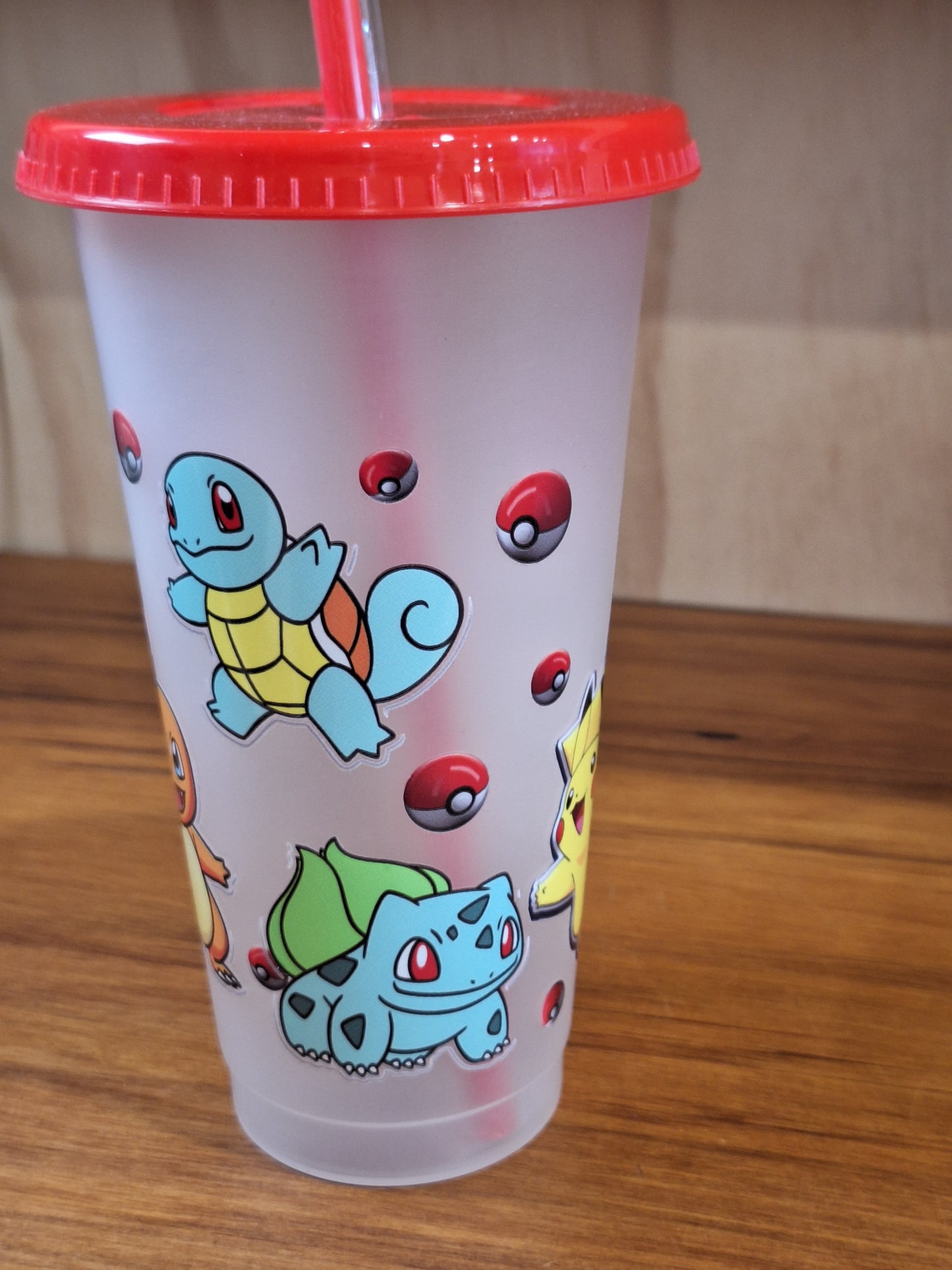 COLOUR CHANGING REUSABLE BPA FREE L CUP (24oz) WITH LID AND STRAW + SUBLIMATION WRAP