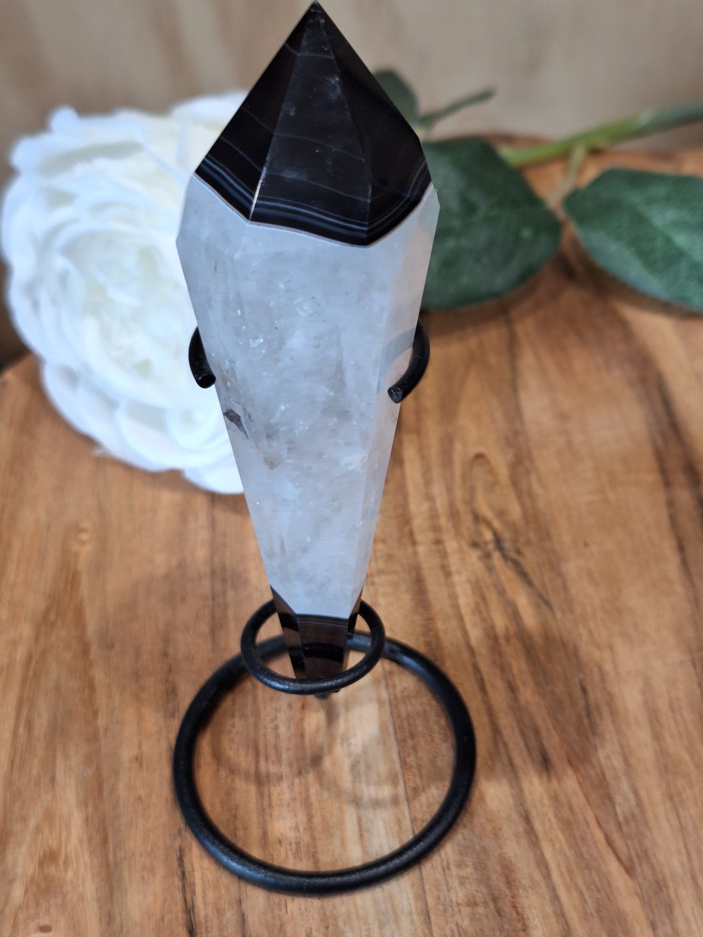 BLACK AGATE WANDS