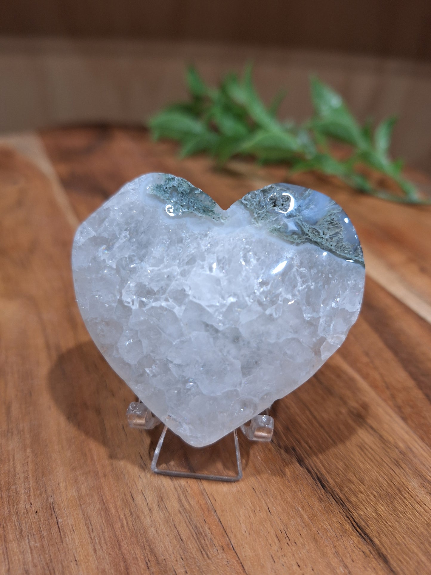 MOSS AGATE HEARTS