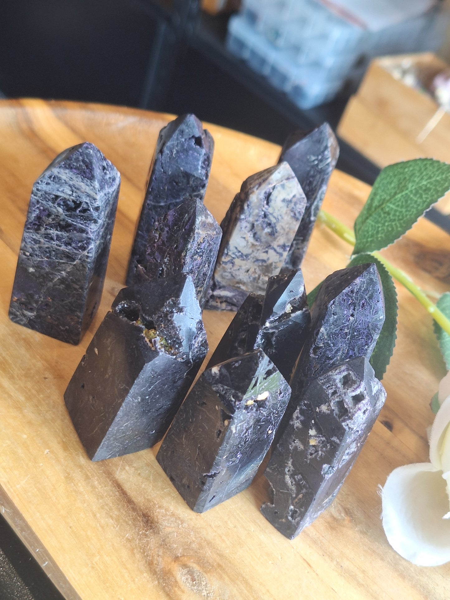 PURPLE SPHALERITE POINTS