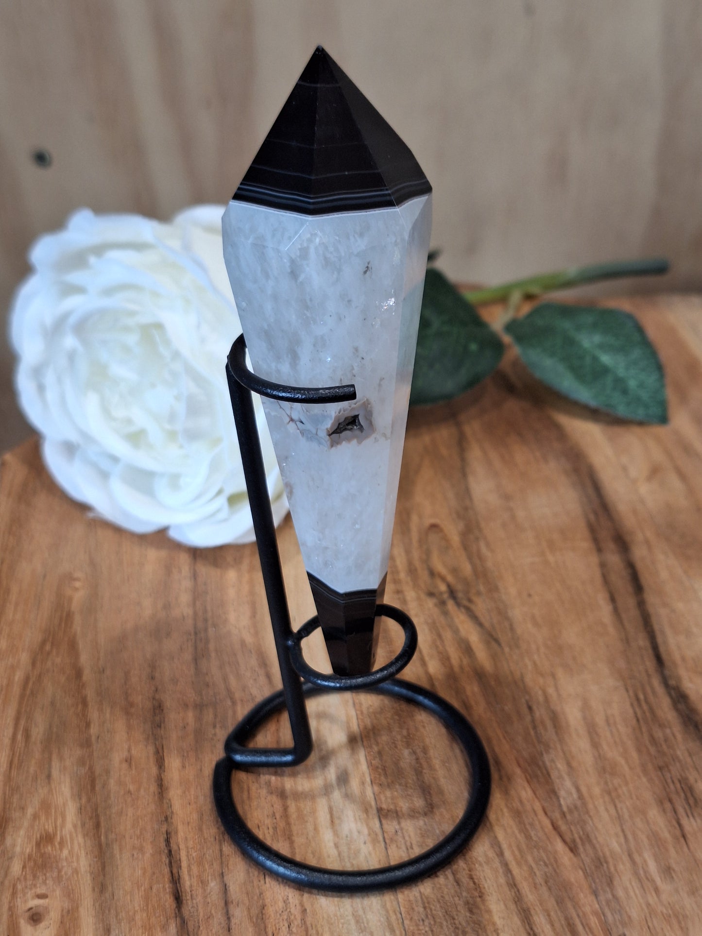 BLACK AGATE WANDS